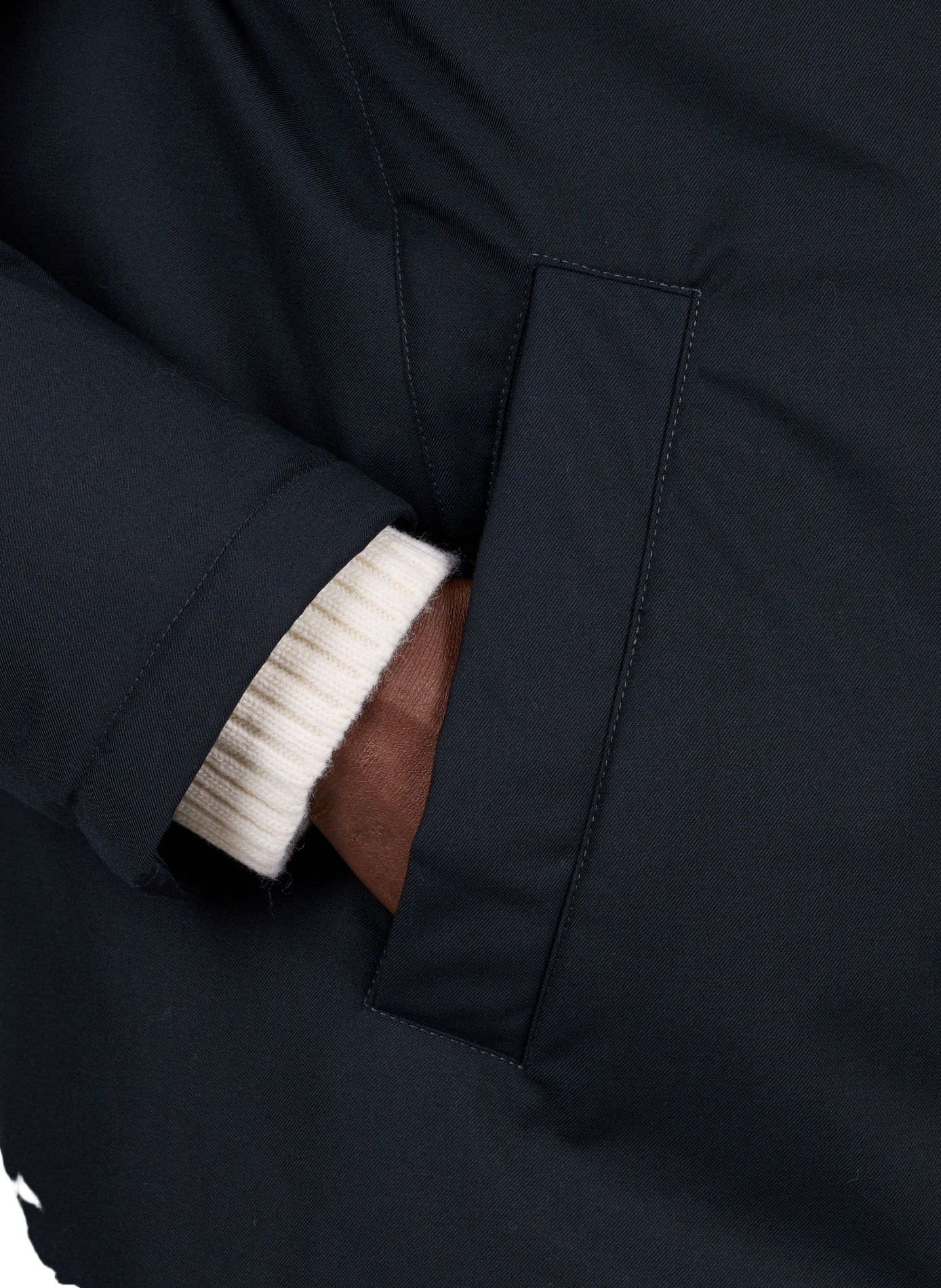 Manteau droit col montant HERNO Bleu
