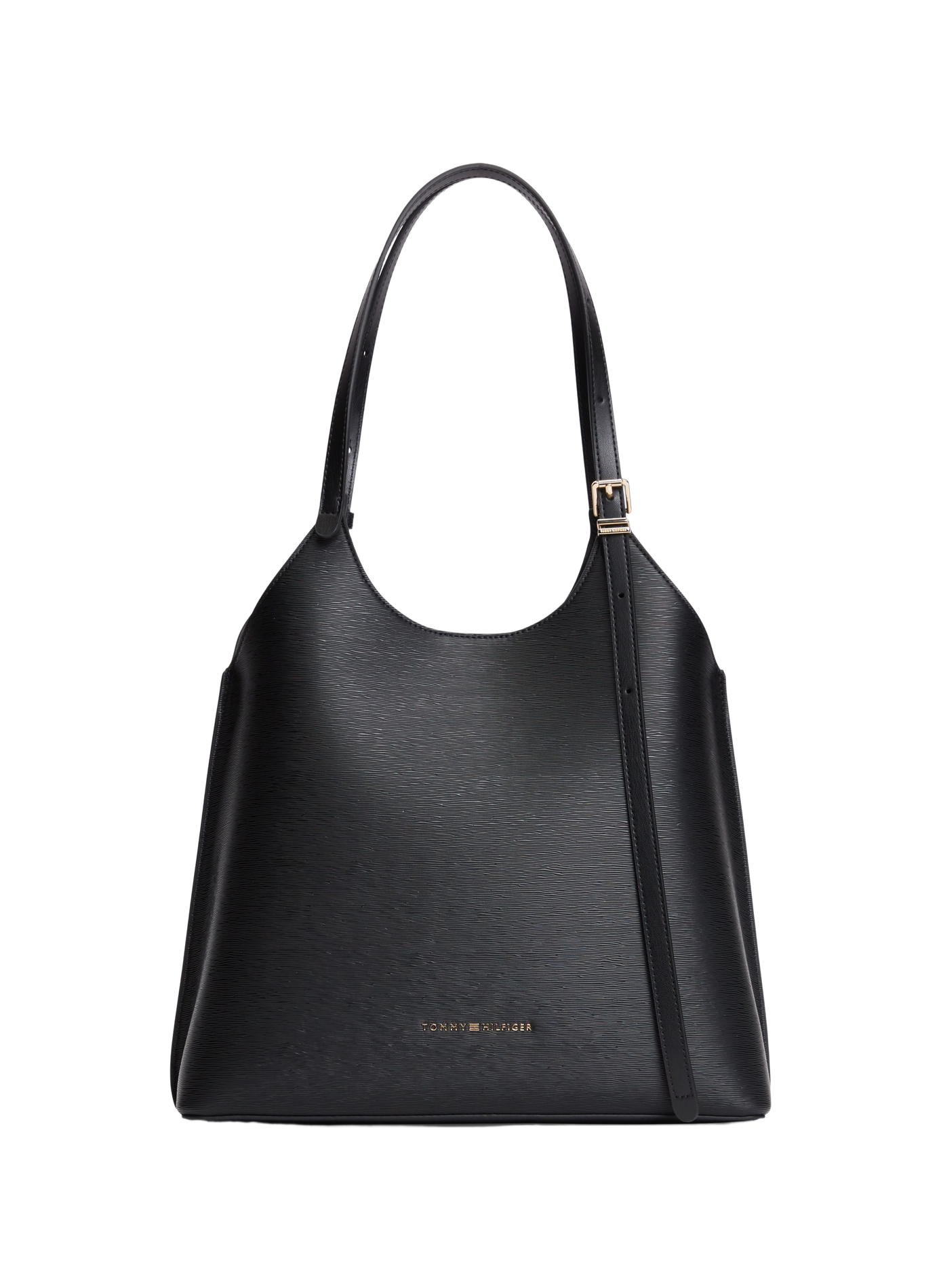 Plain shoulder bag TOMMY HILFIGER Black