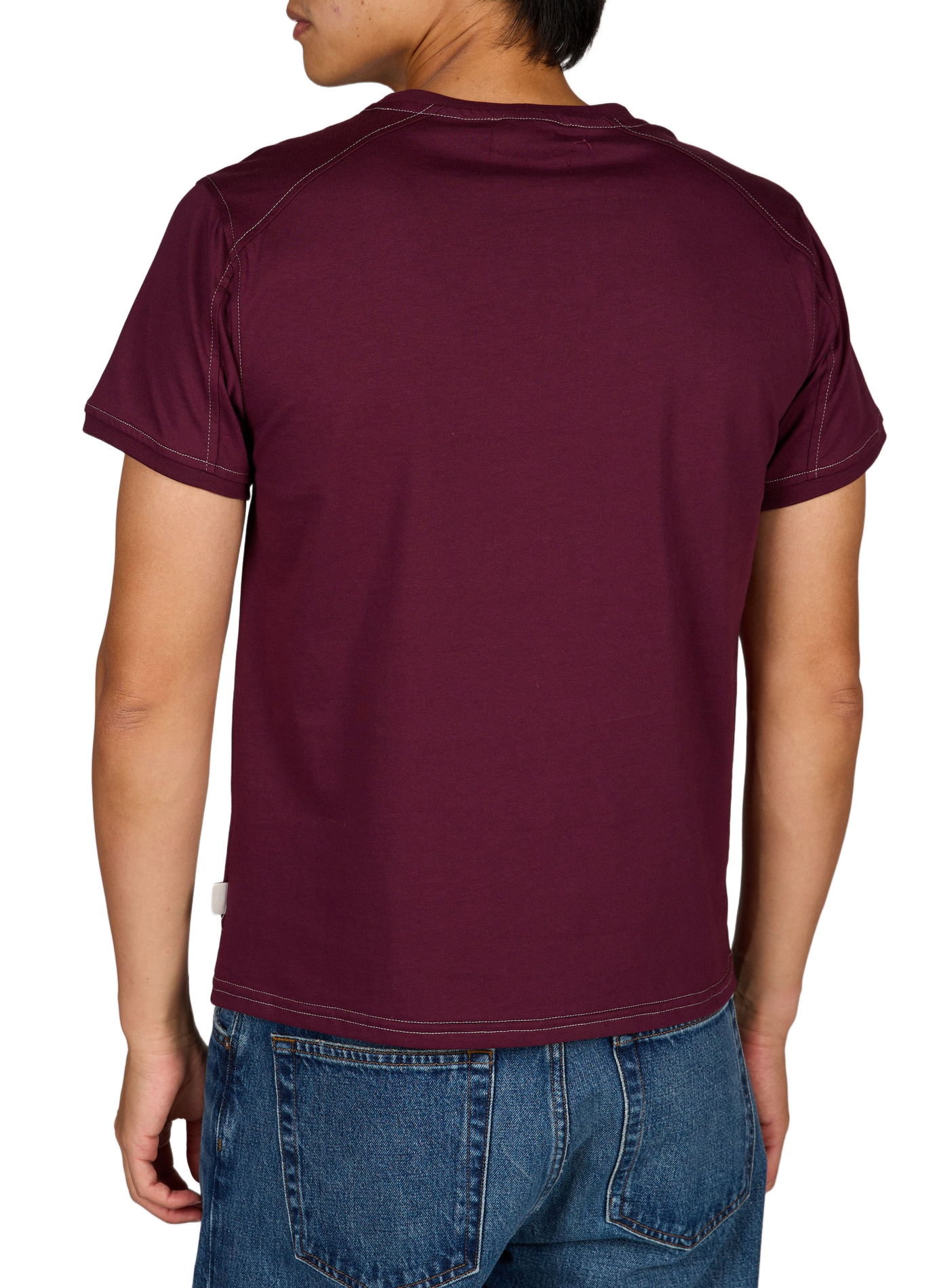Stitched solid t-shirt CARRER Red