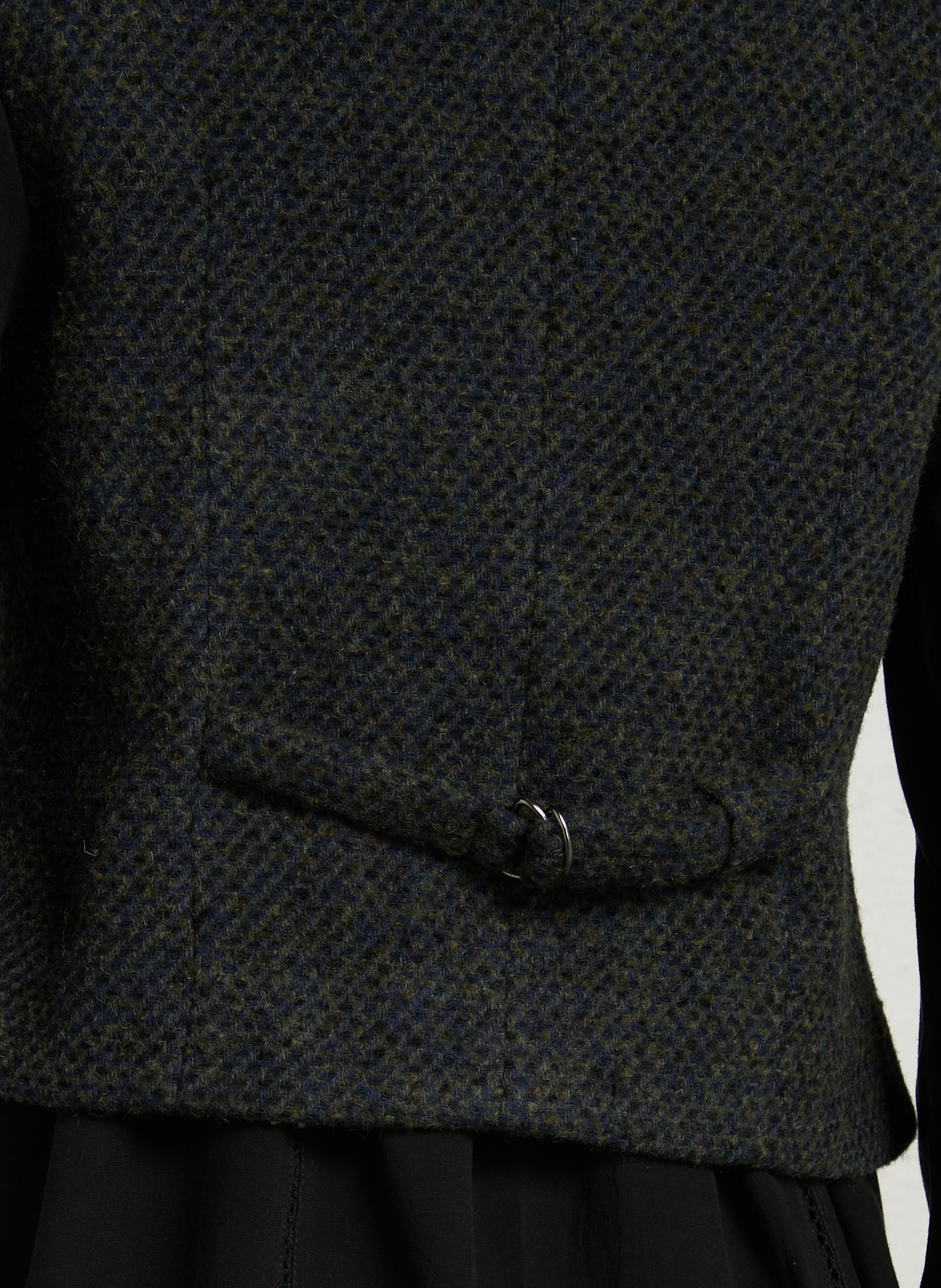 Veste droite en laine mélangée pharell MAISON 123 Vert