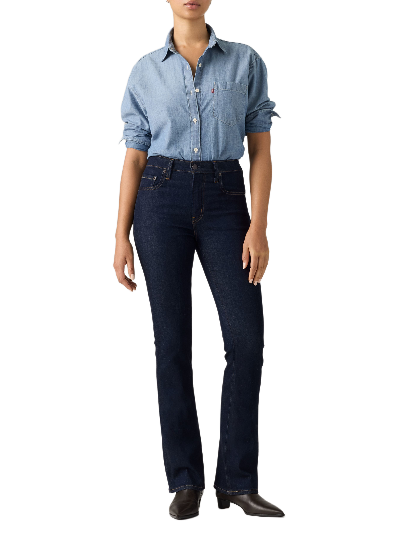 Skinny Jeans aus Baumwollmischung LEVI'S Blau
