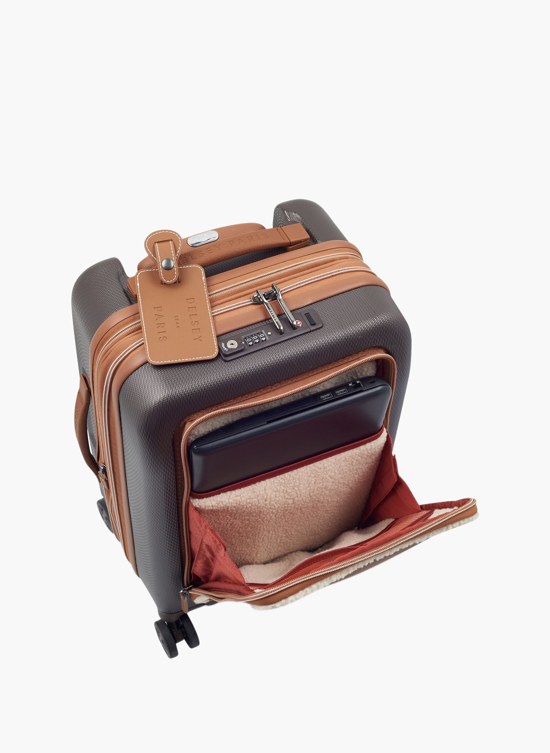 Valise cabine rigide taille s - chatelet air 2.0 DELSEY PARIS Marron