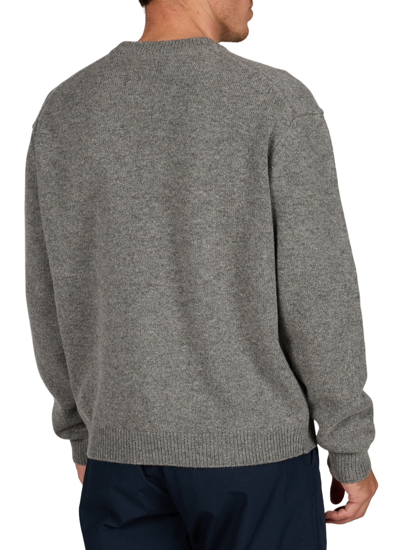 Gerade geschnittener Merinowollpullover MAISON KITSUNÉ Grau