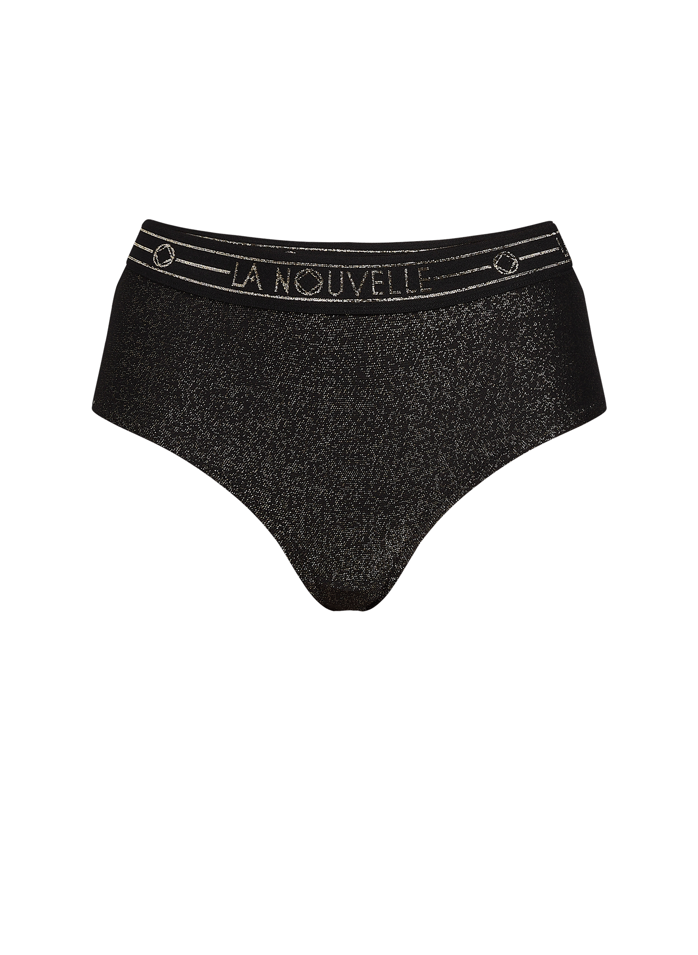Shorty Judith mit glänzendem Gummibund LA NOUVELLE Schwarz