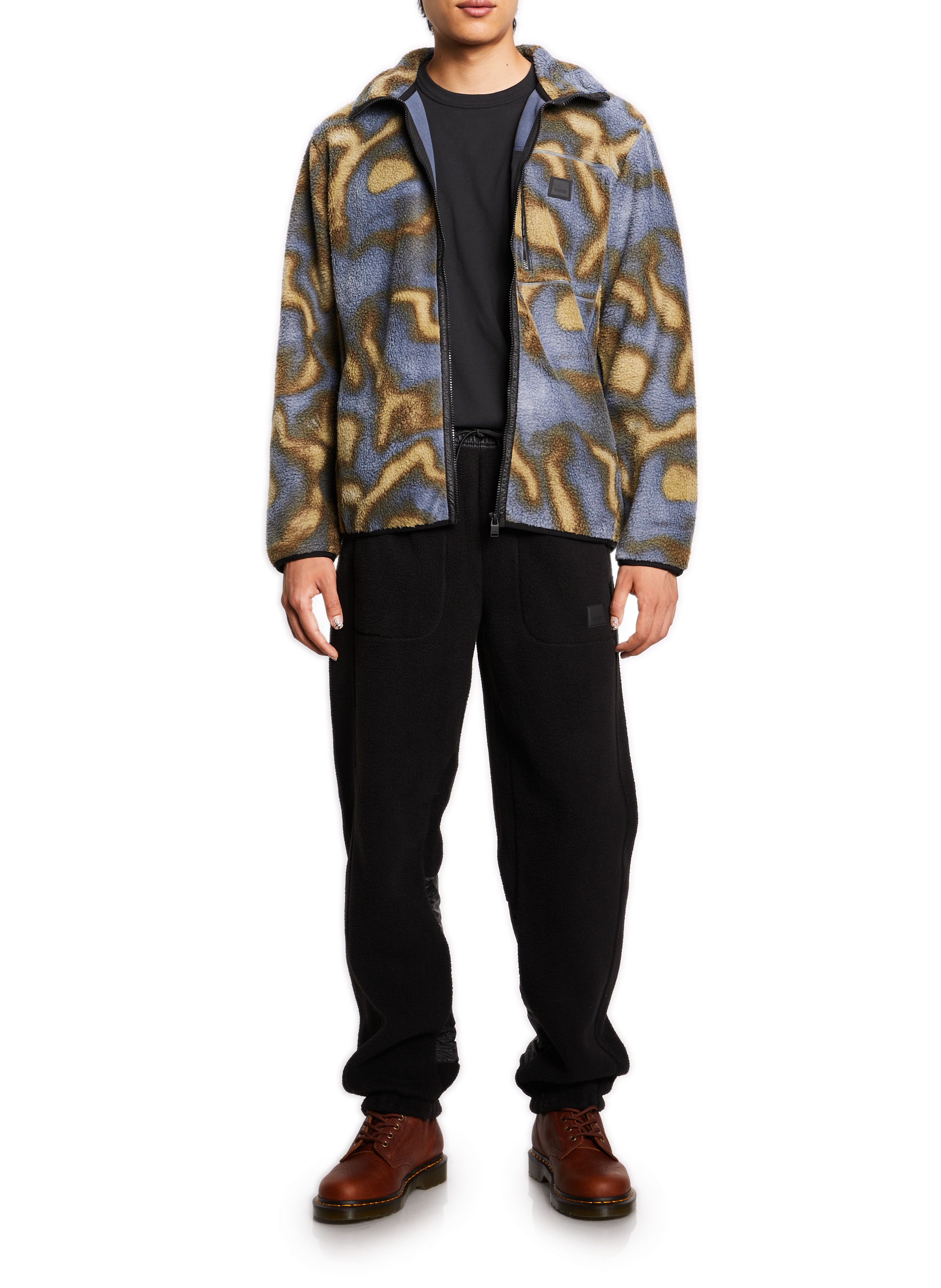 Fleecejacke RAINS Blau