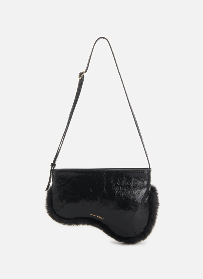 Mini Curve handbag in leather MANU ATELIER