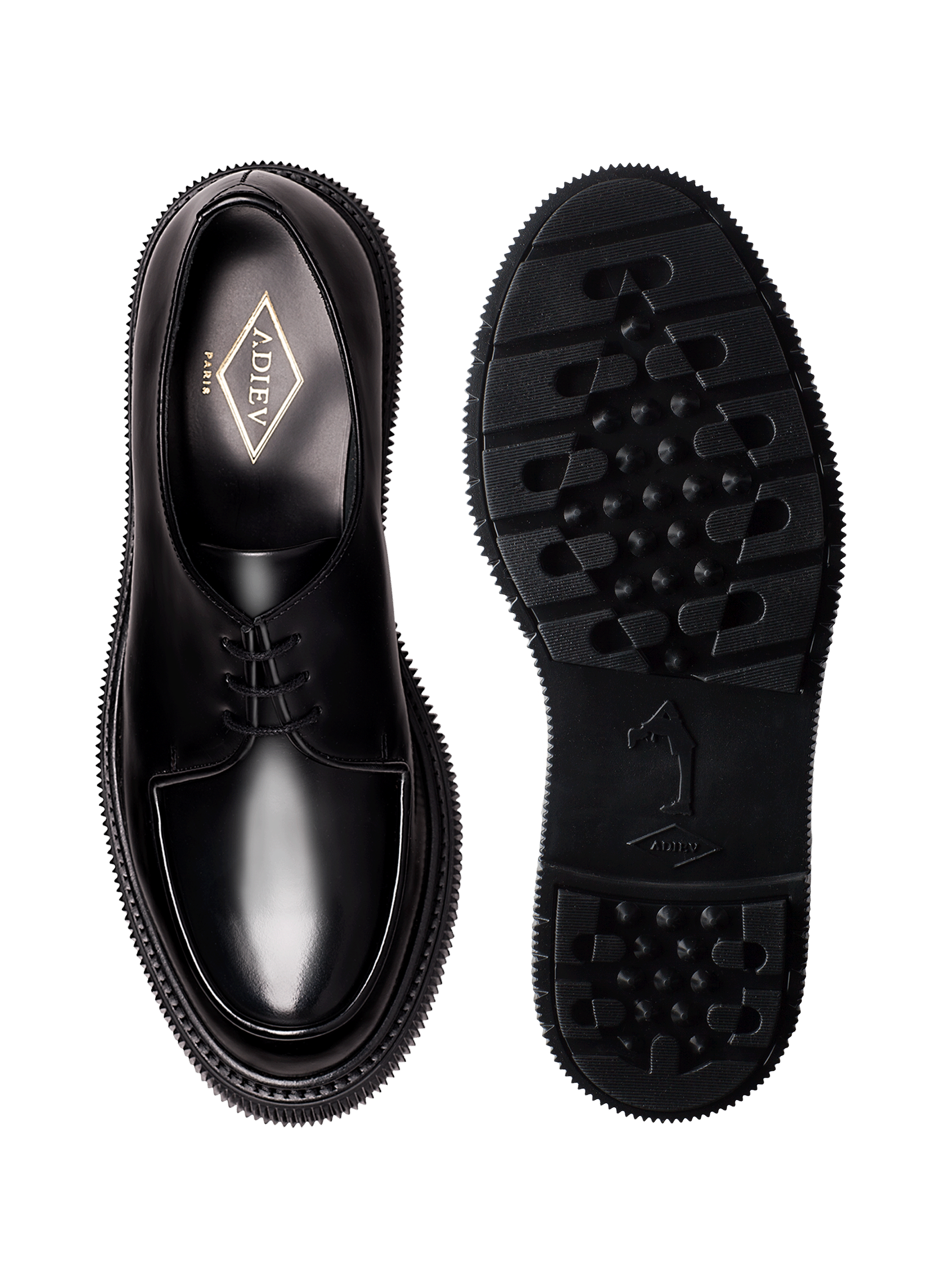 Leather Oxford shoes ADIEU Black