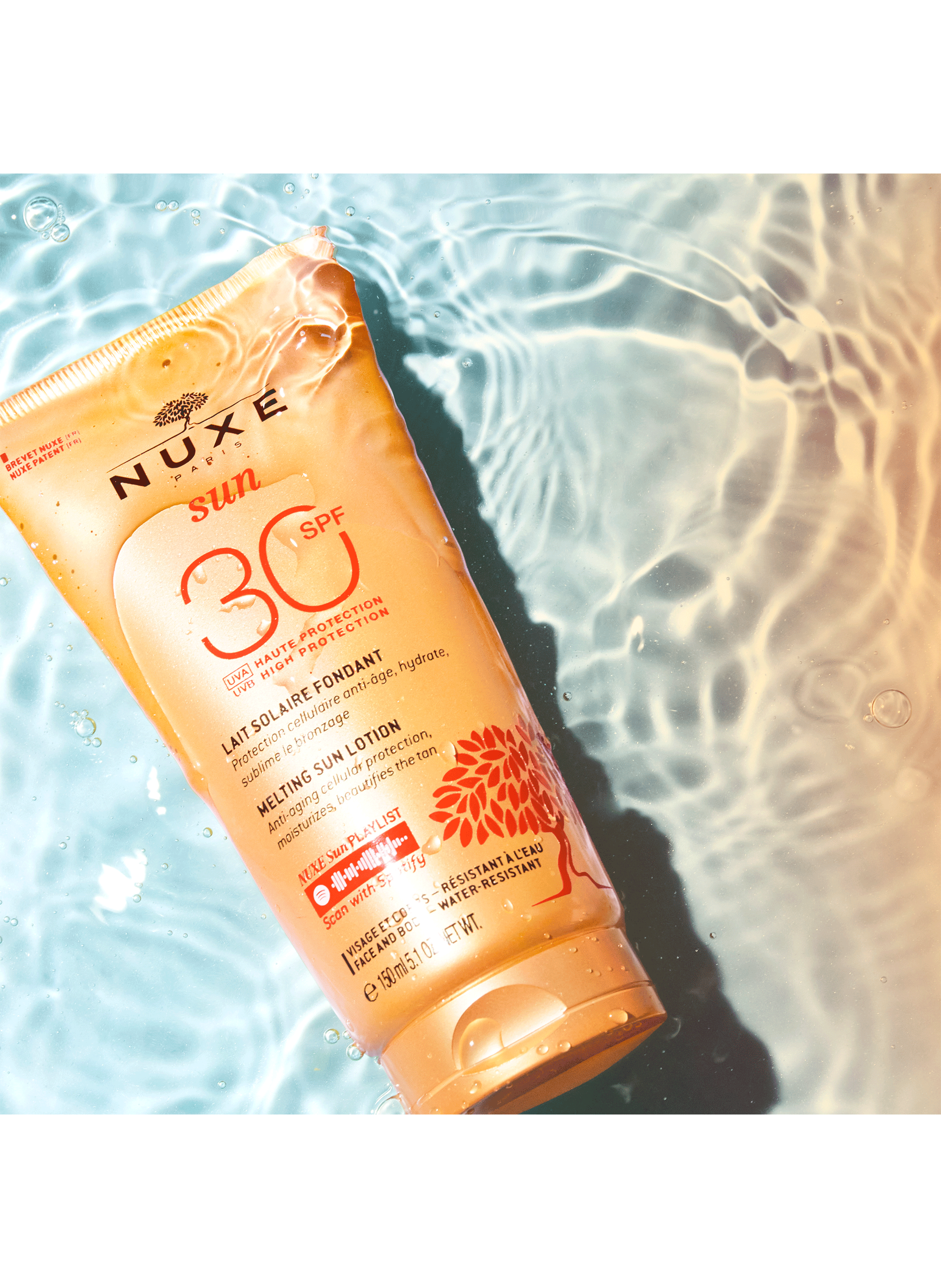 Melting Sun Lotion High Protection SPF 30 for face and body NUXE No color