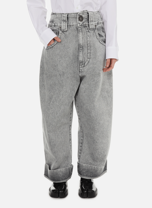 VAQUERA Wide cotton jeans  Grey