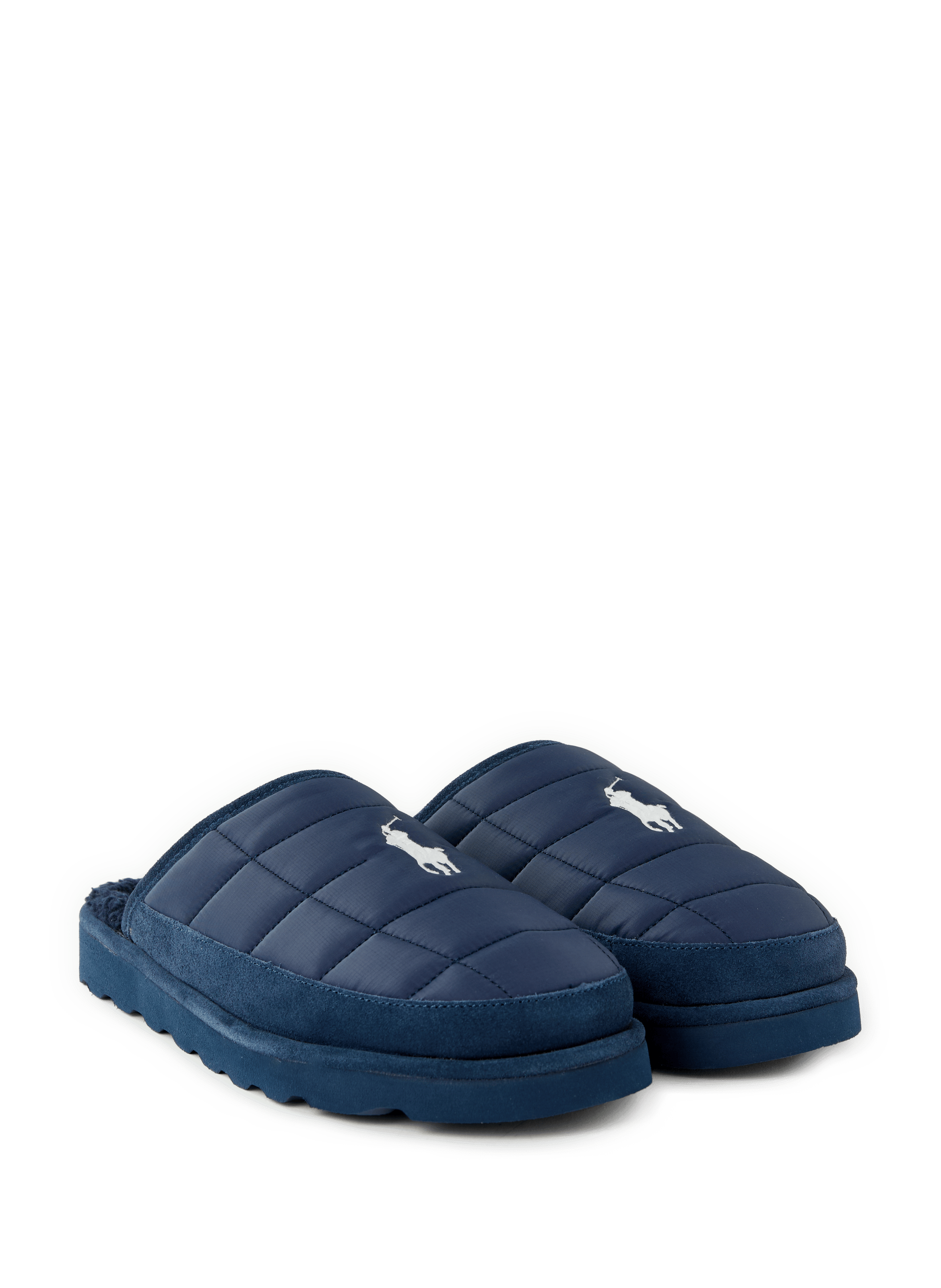 Chaussons Reade matelassés bordés daim POLO RALPH LAUREN Blue