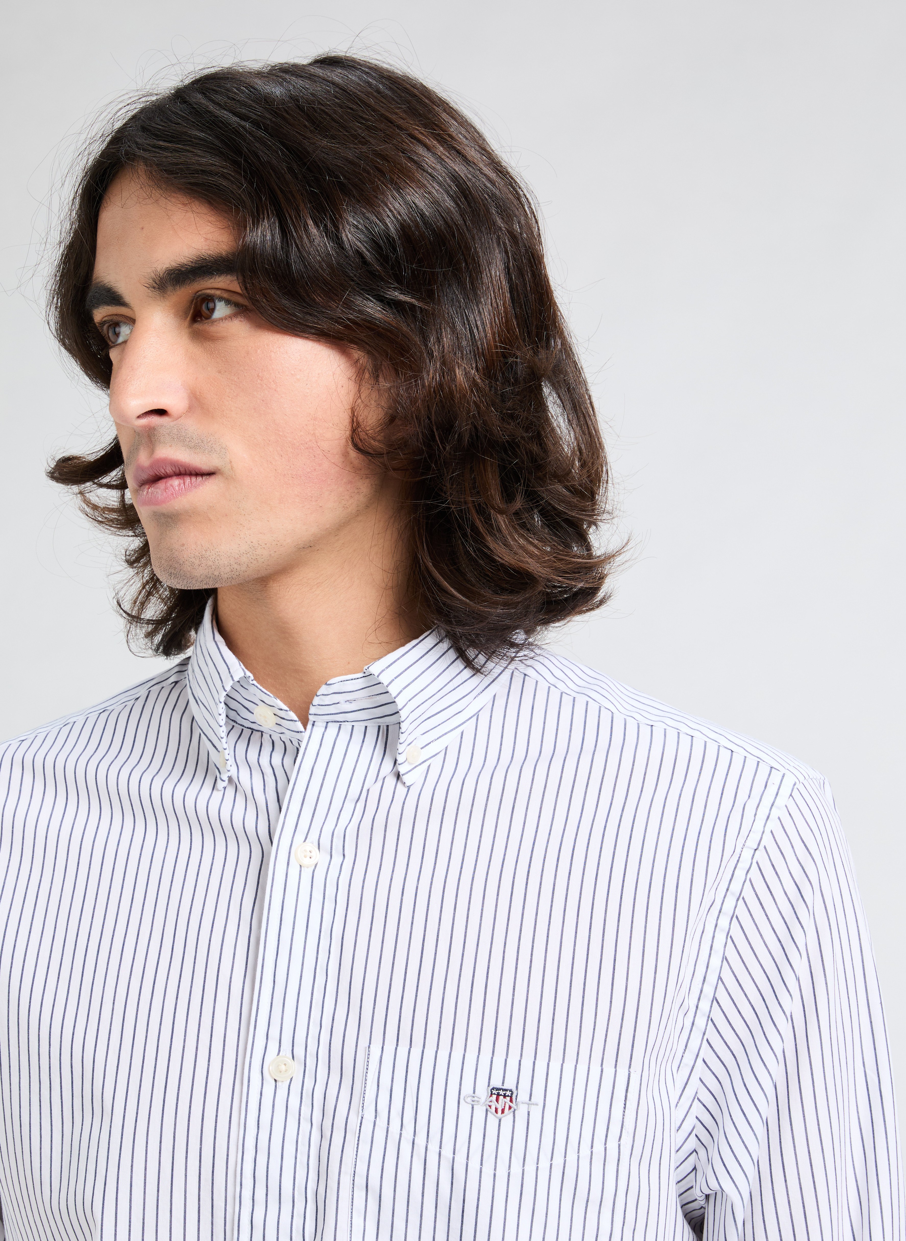 Chemise à rayures  GANT Beige