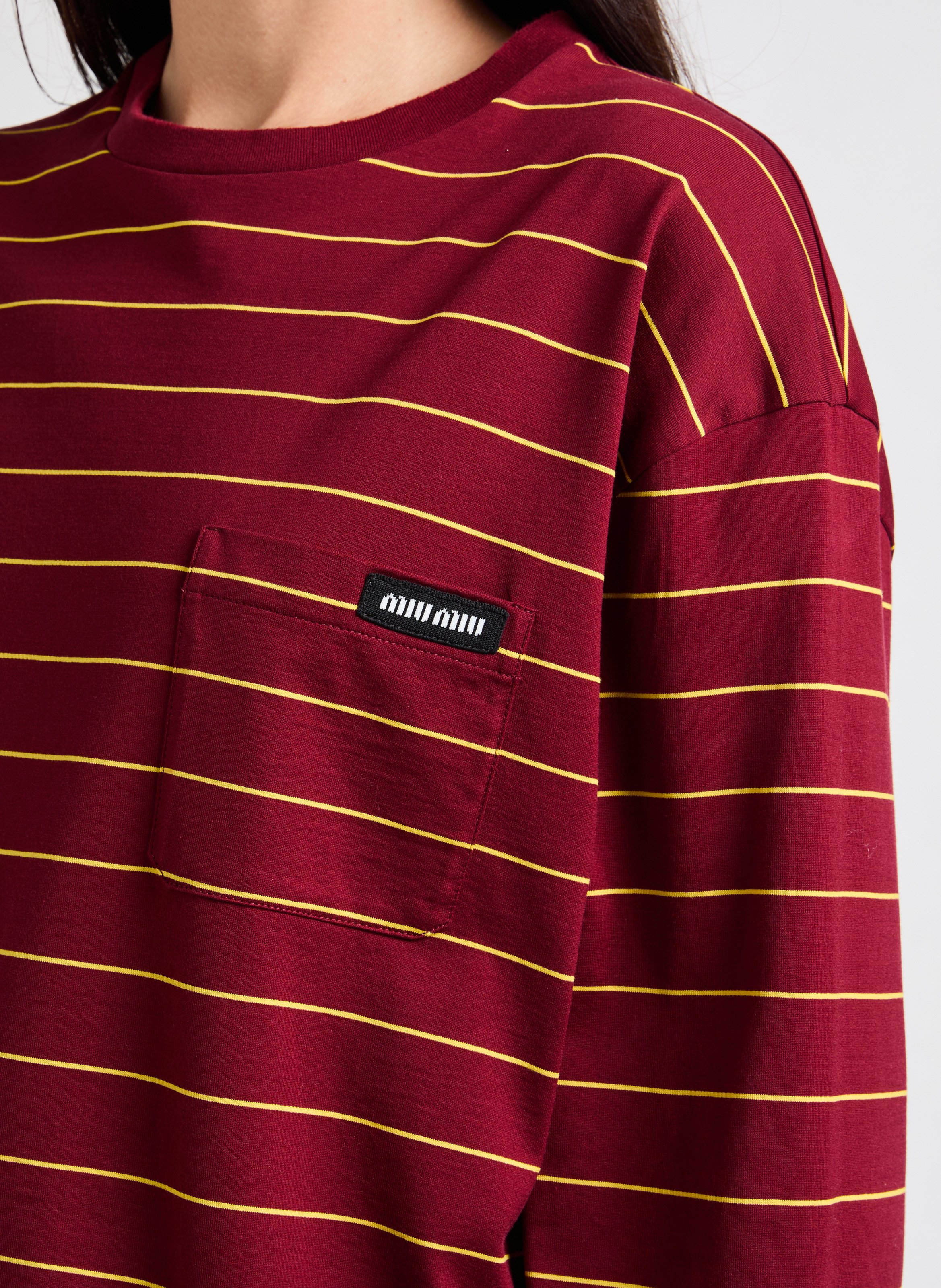 T-shirt en coton MIU MIU Multicolore