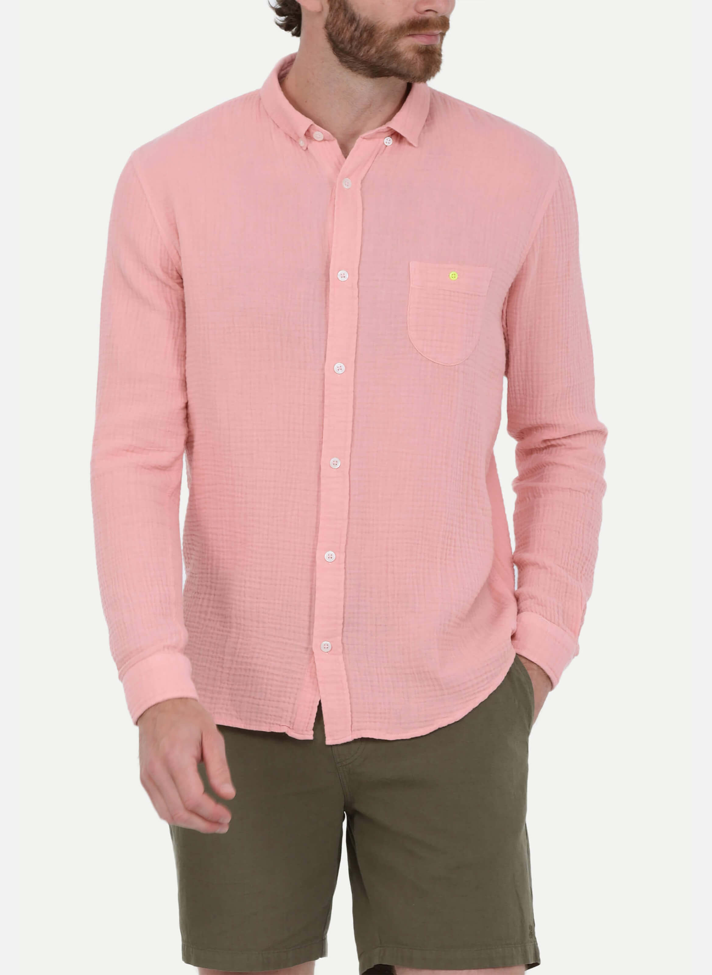 Chemise  en gaze de coton GILI'S Rose