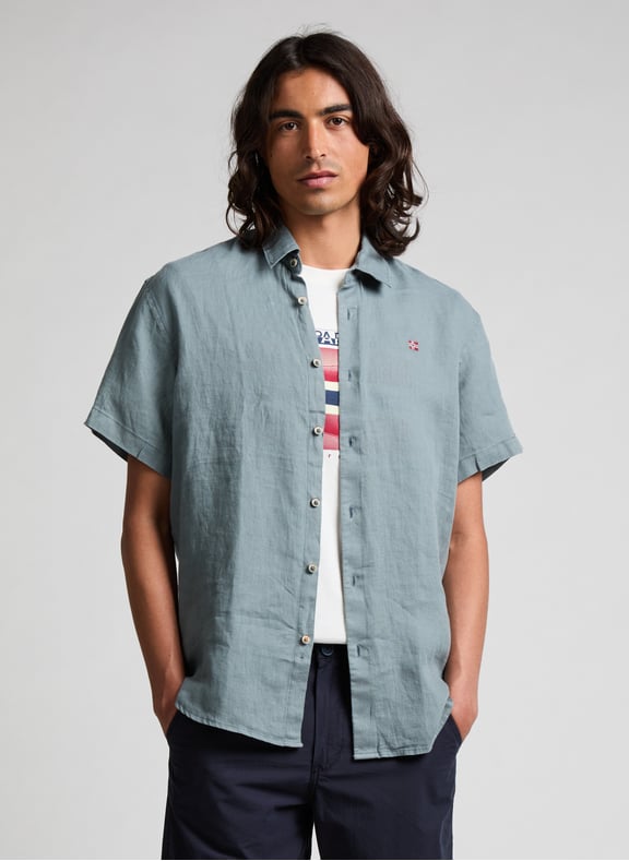 Cotton shirt Grey by NAPAPIJRI NAPAPIJRI Cotton shirt Grey
