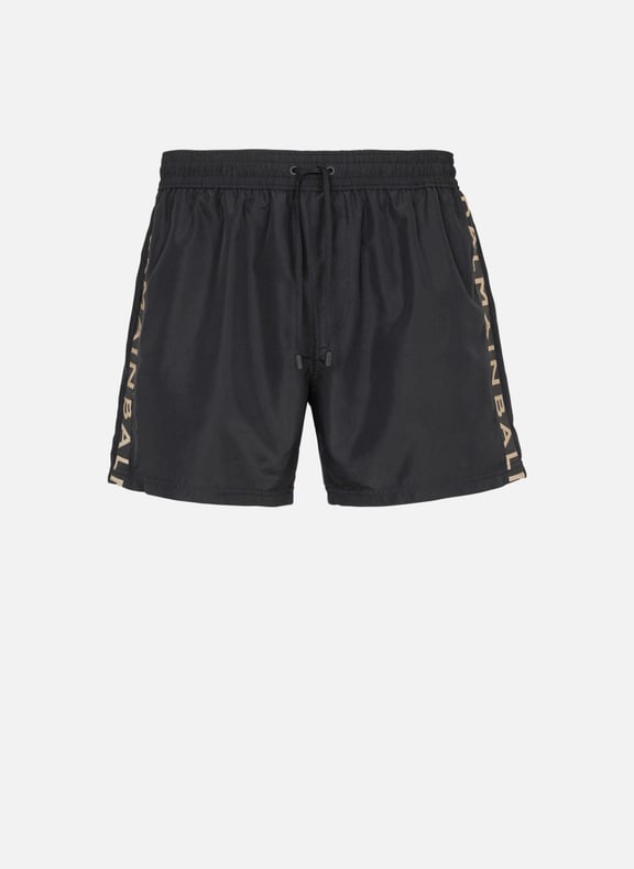 Short de bain à logos balmain Noir by BALMAIN BALMAIN Short de bain à logos balmain Noir