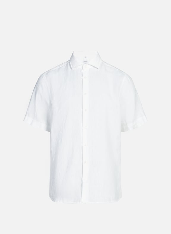 Plain linen shirt White by SEIDENSTICKER SEIDENSTICKER Plain linen shirt White