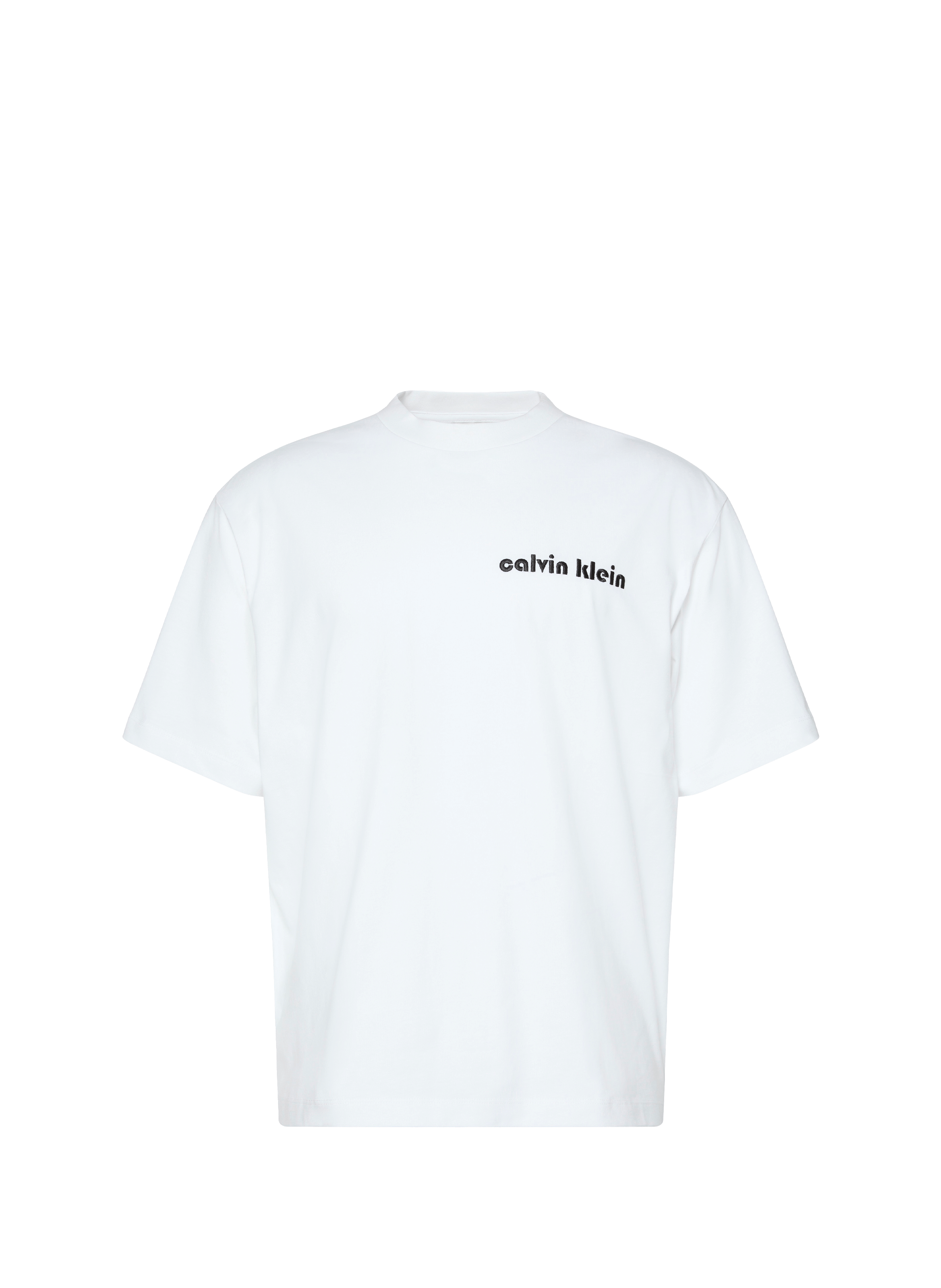 T-shirt à logo en coton CALVIN KLEIN Blanc