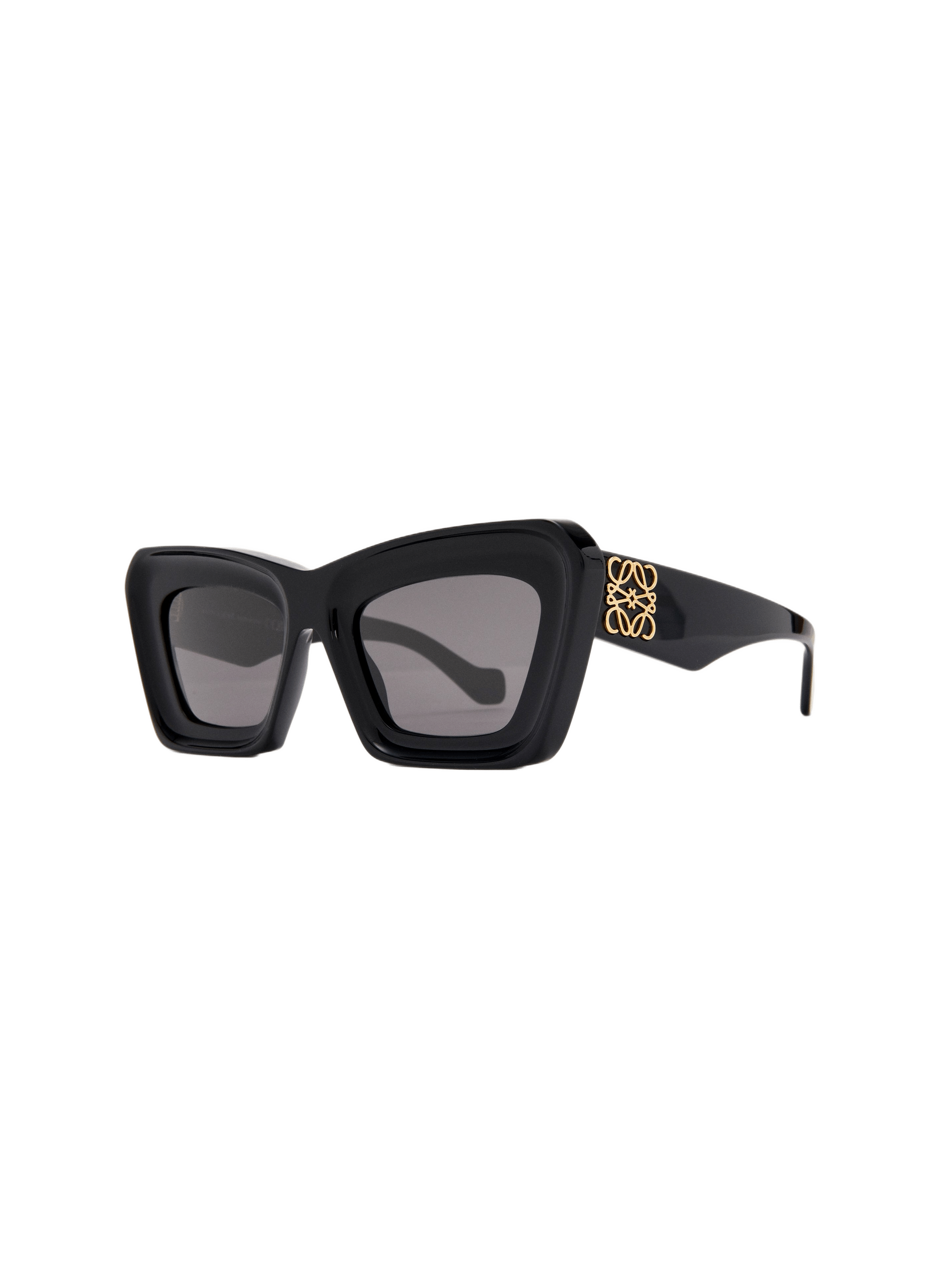 Transparent Beveled Cateye Sunglasses LOEWE Black