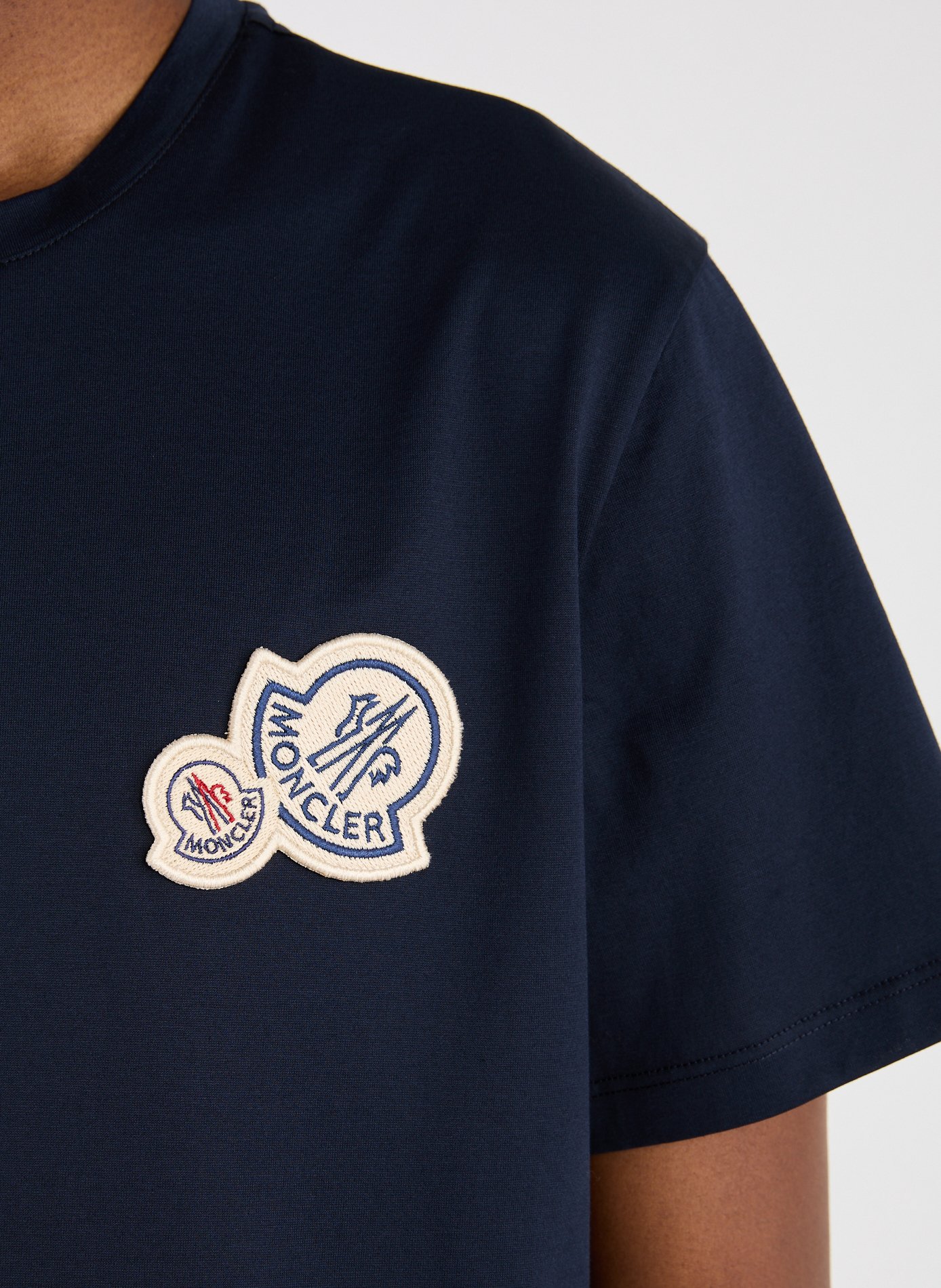 Classic Cotton T-Shirt MONCLER Blue
