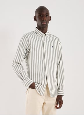 Straight striped cotton shirt FAGUO Straight striped cotton shirt FAGUO