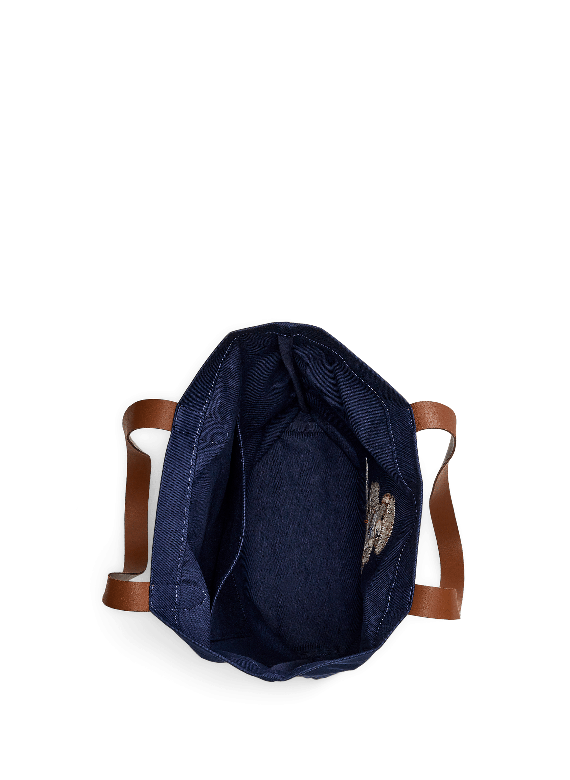 Tote bag en coton POLO RALPH LAUREN Bleu