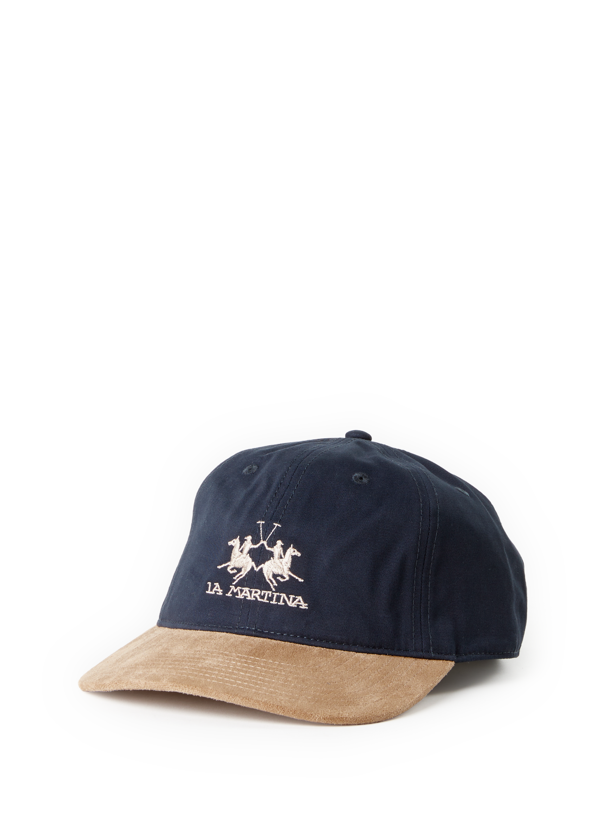 LA MARTINA Casquette bi-matière en coton Multicolore