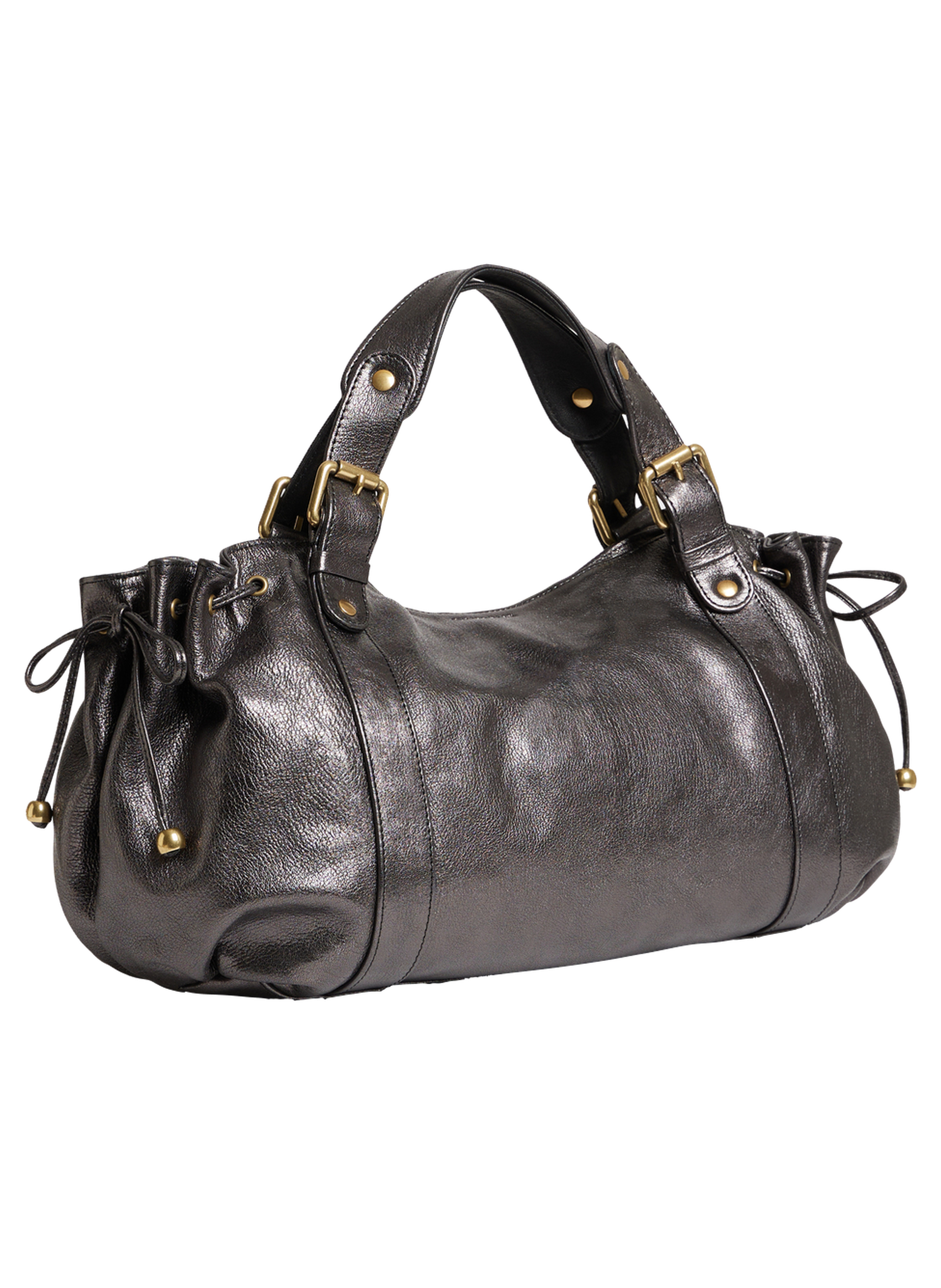 Sac à main en cuir métallique - 24h GERARD DAREL Gris