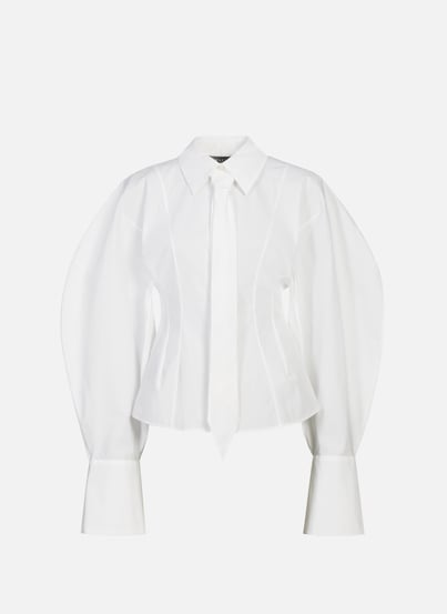 Chemise cintrée à cravate en coton A.W.A.K.E. MODE Chemise cintrée à cravate en coton A.W.A.K.E. MODE