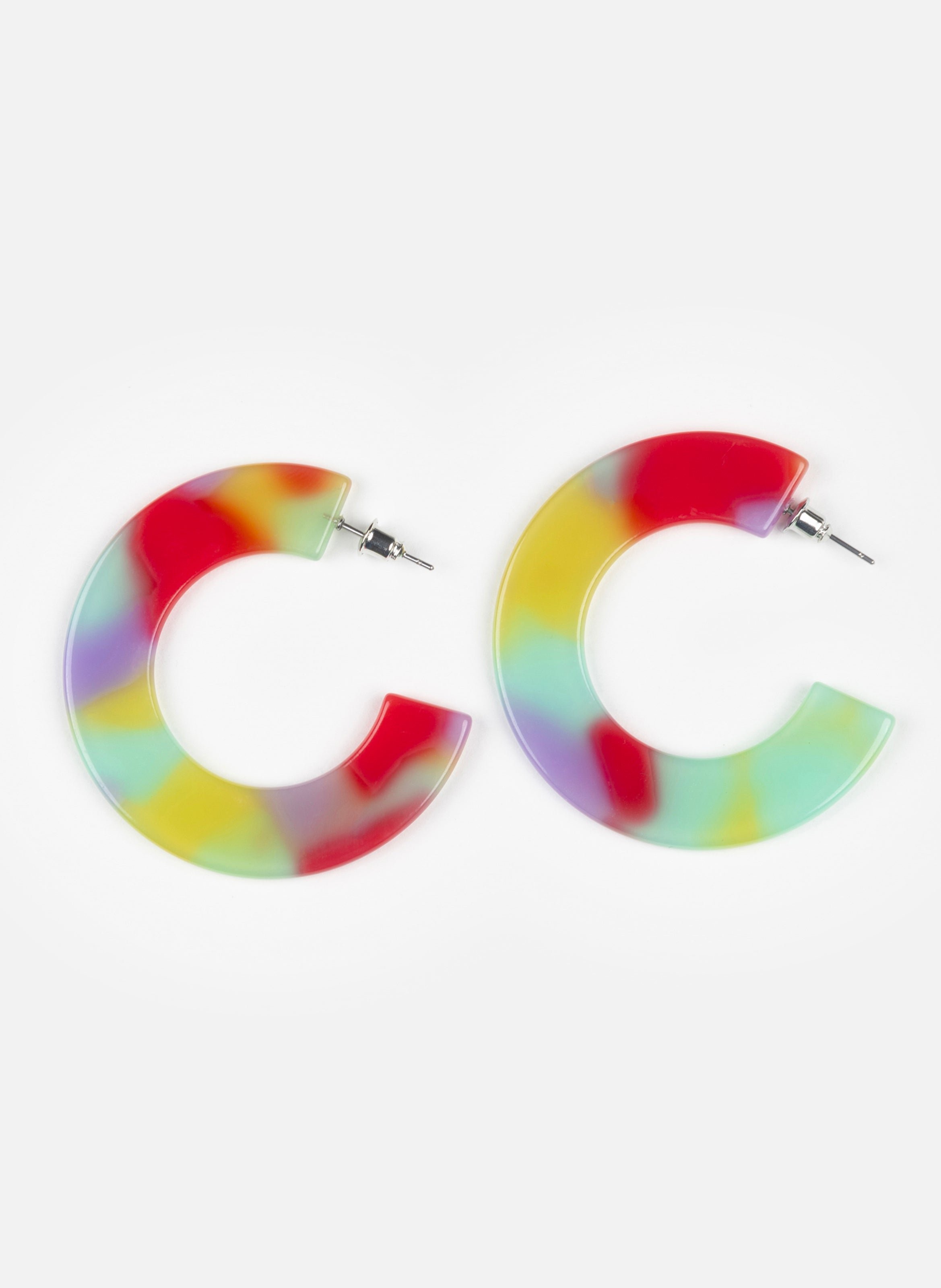 Boucles d'oreilles ginza en acétate de cellulose  Muse