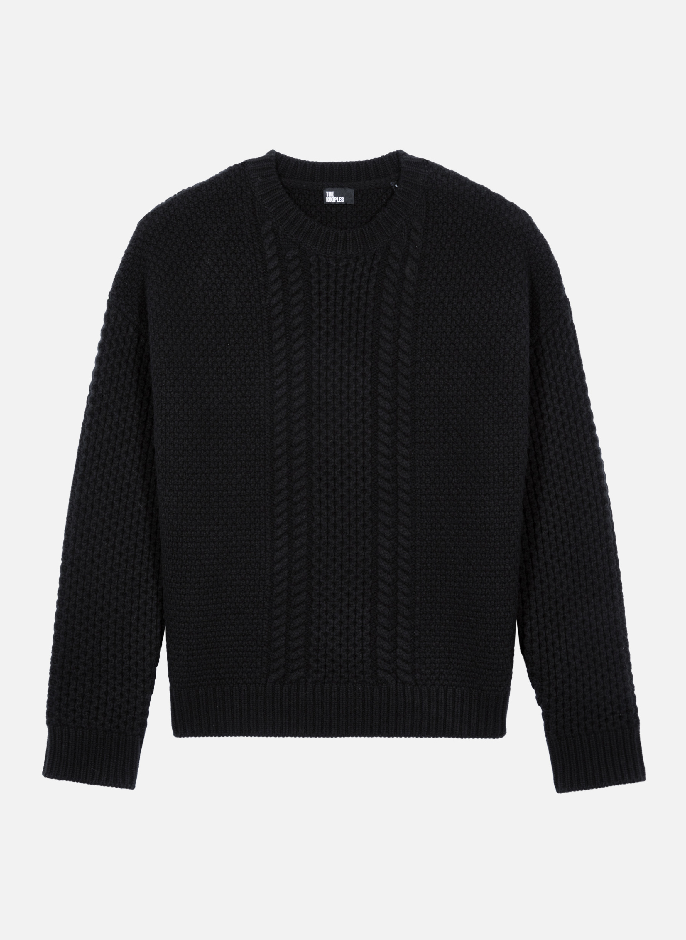 Pull torsadé en laine THE KOOPLES Noir
