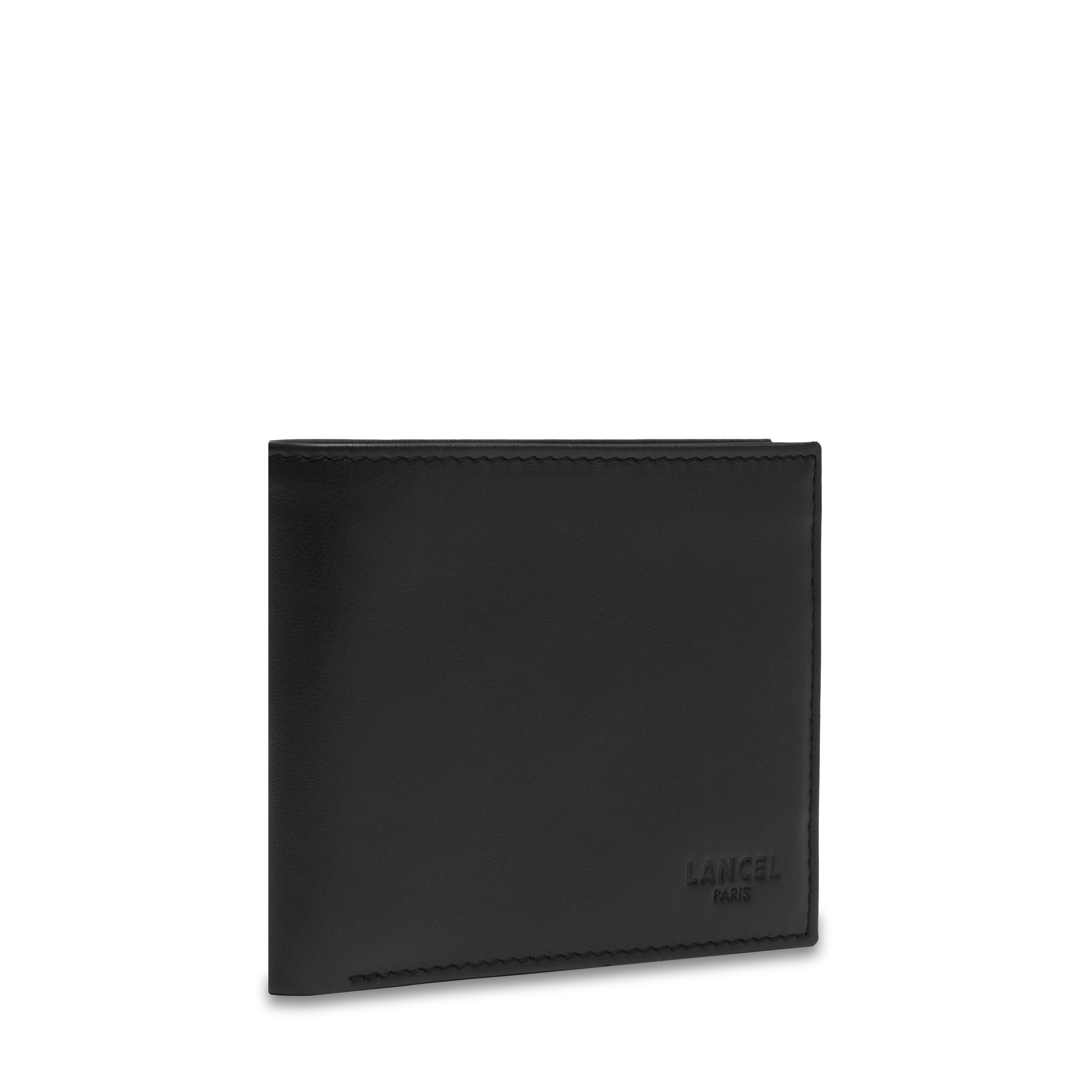 Portefeuille avec porte-cartes amovible léon de lancel en cuir LANCEL Noir