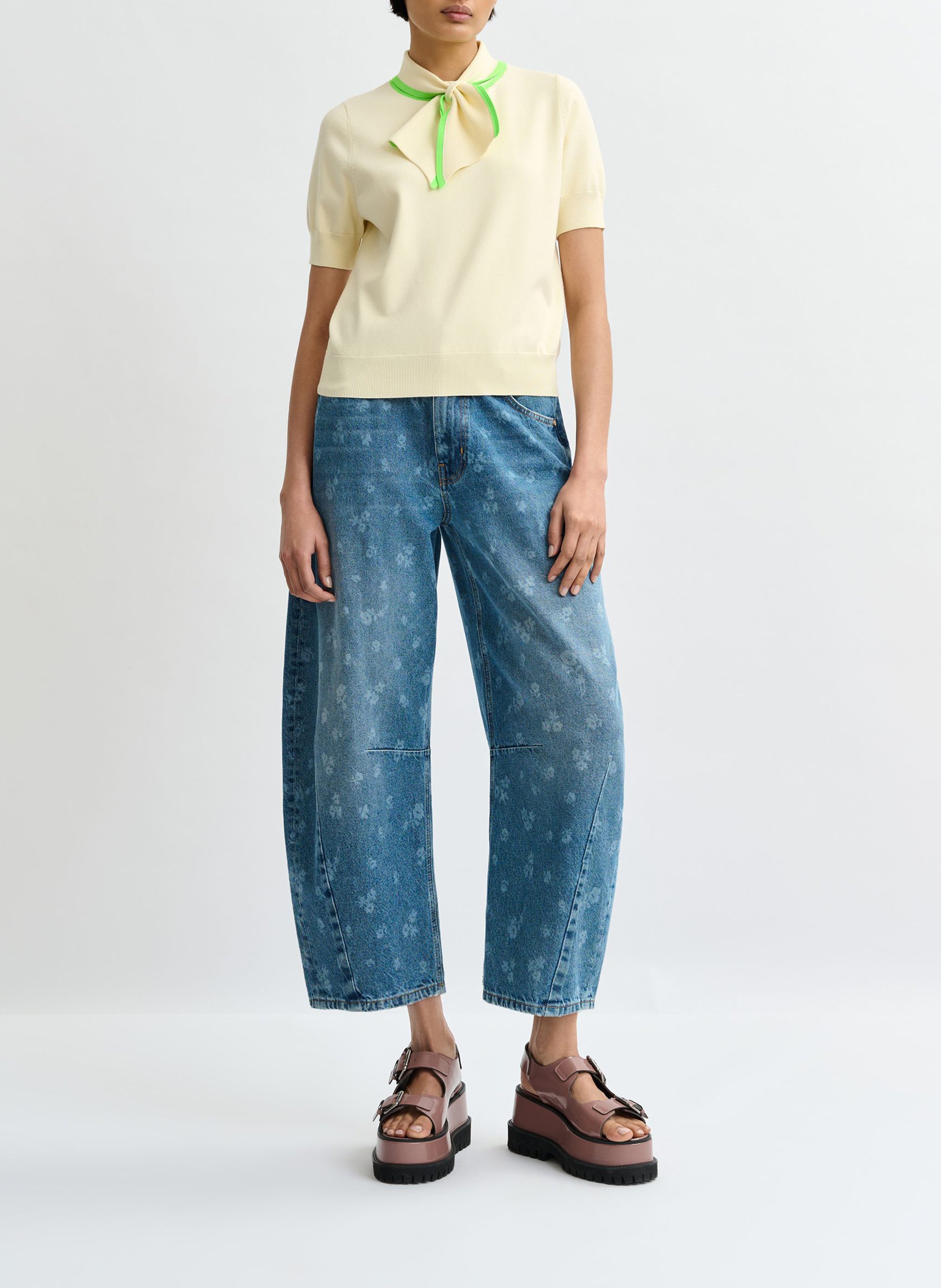 Polo col noué Jonda ESSENTIEL ANTWERP Blanc