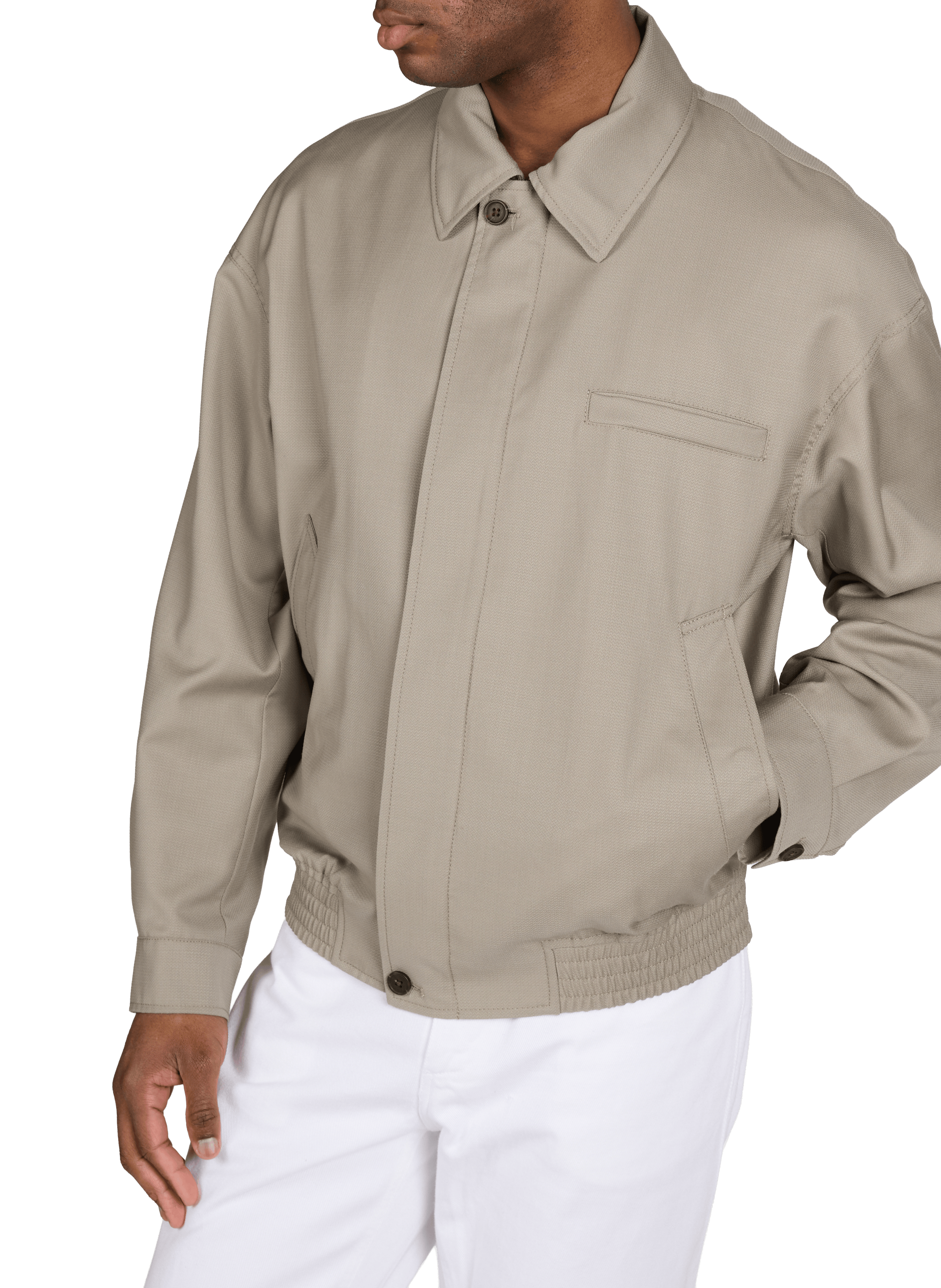 Jacket with classic virgin wool collar EMPORIO ARMANI Beige