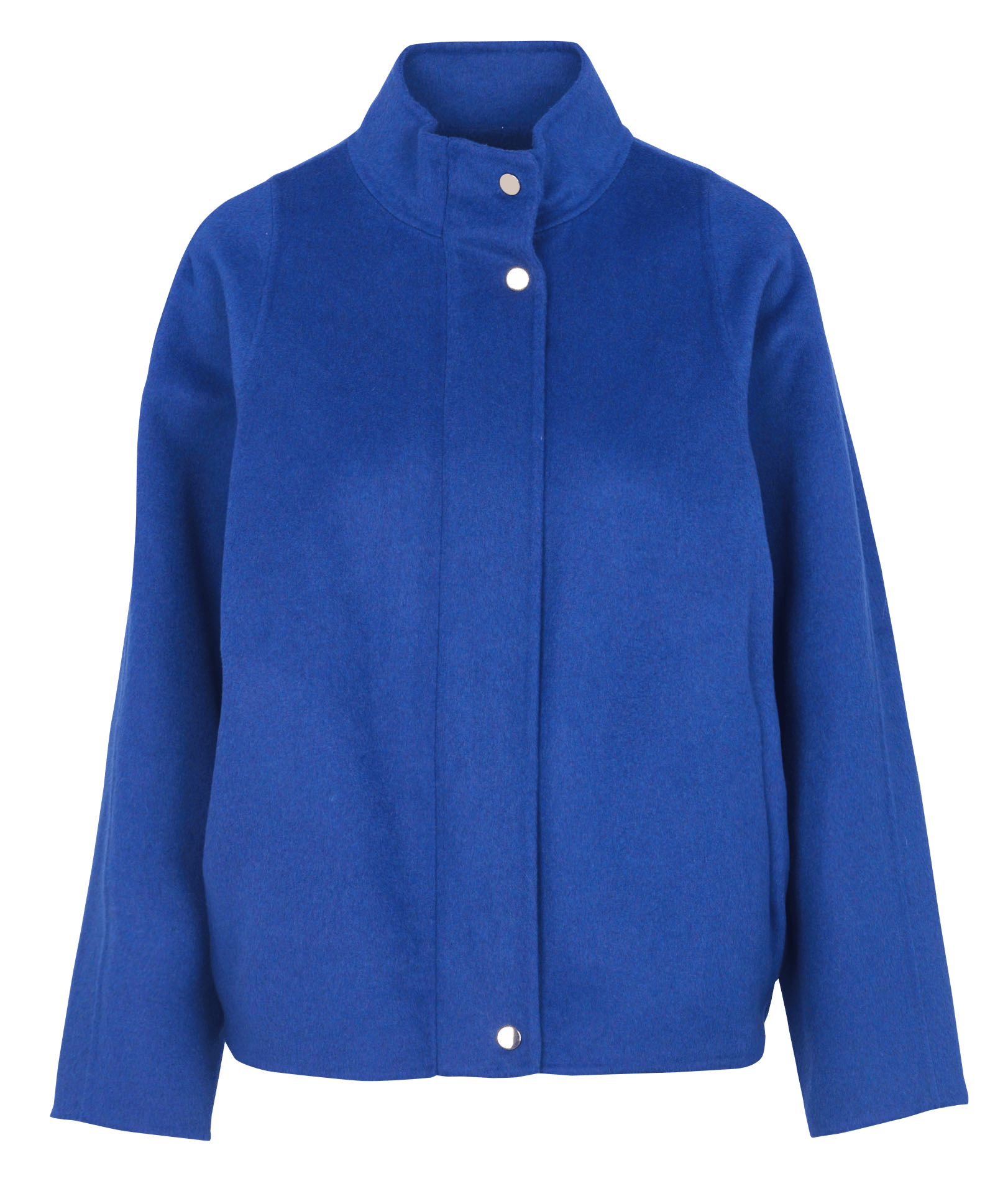 Manteau droit col montant zippé felicity MAISON 123 Bleu