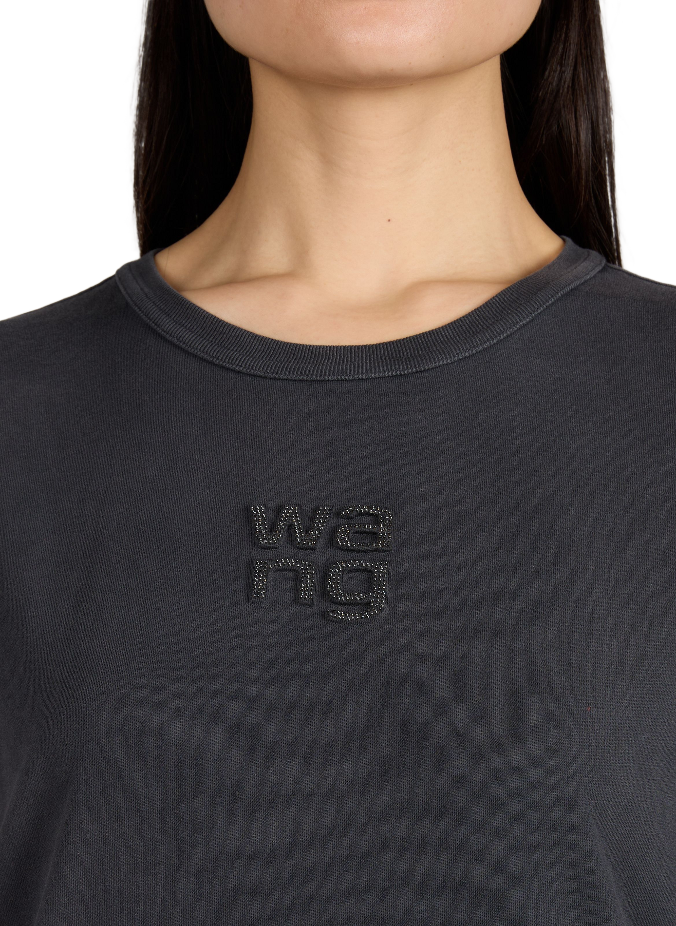 Classic Cotton T-Shirt ALEXANDER WANG Black