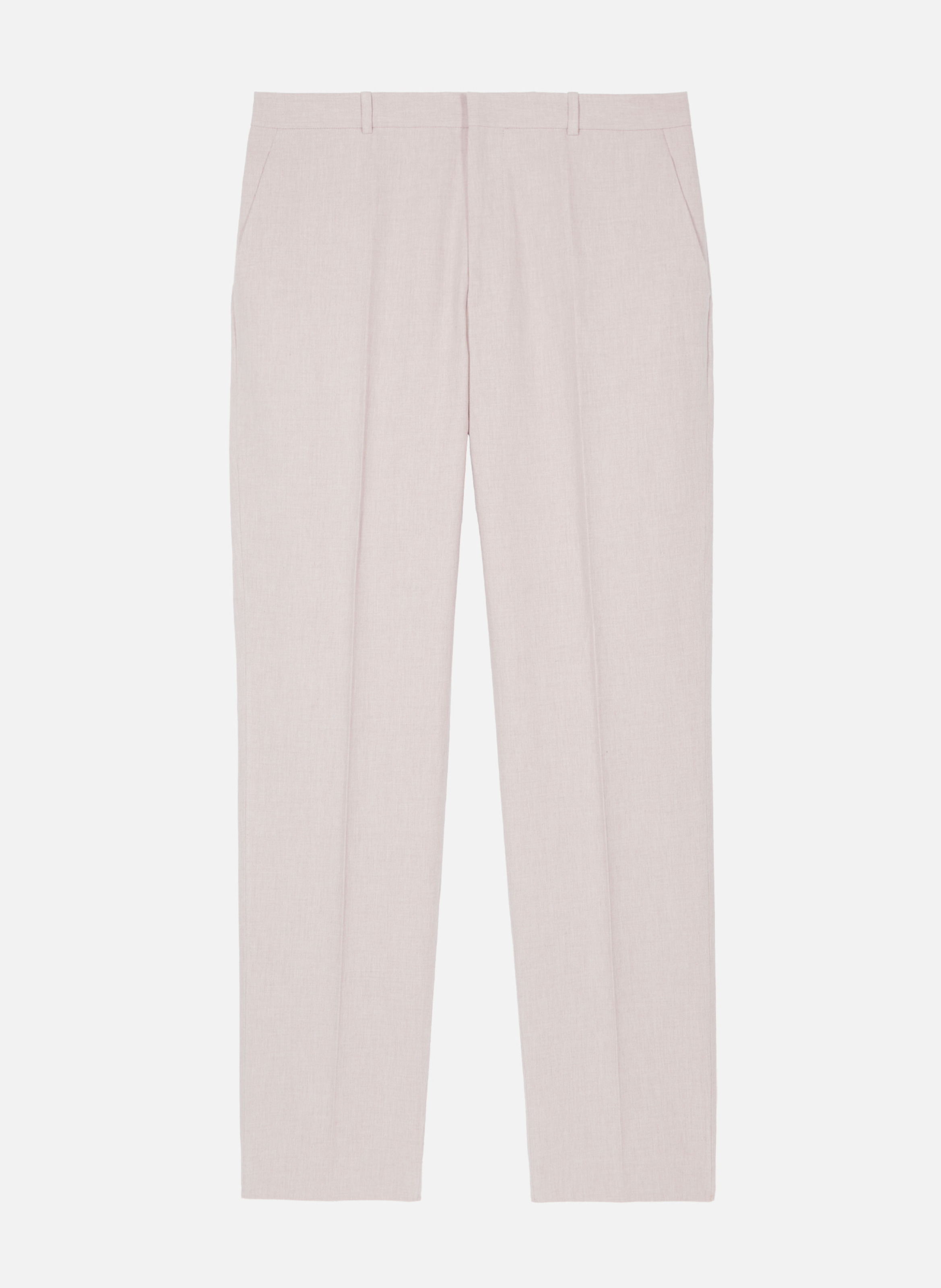 Pantalon de costume en coton lin THE KOOPLES Beige