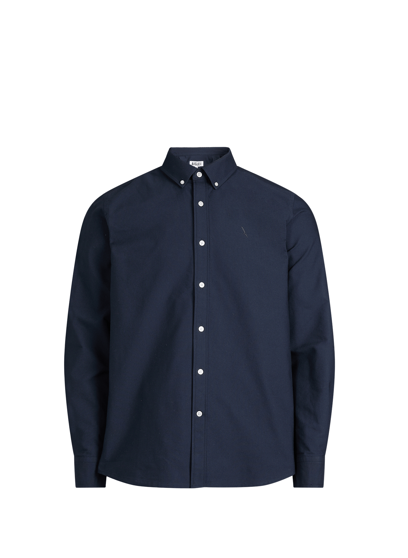 Empire straight shirt in blended cotton AIGLE Blue