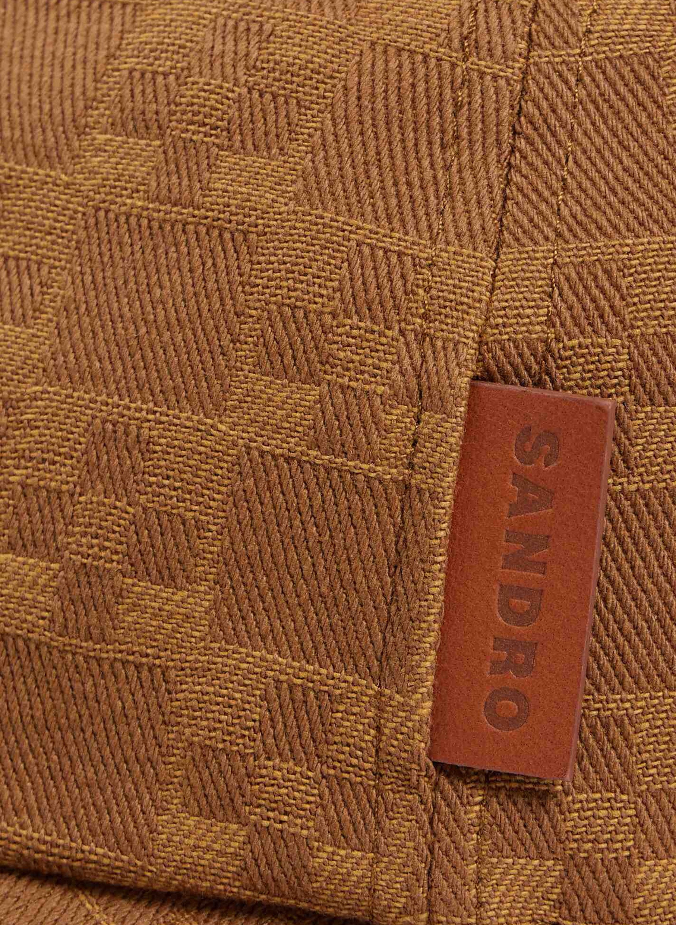 Casquette en jacquard imprimé SANDRO Marron