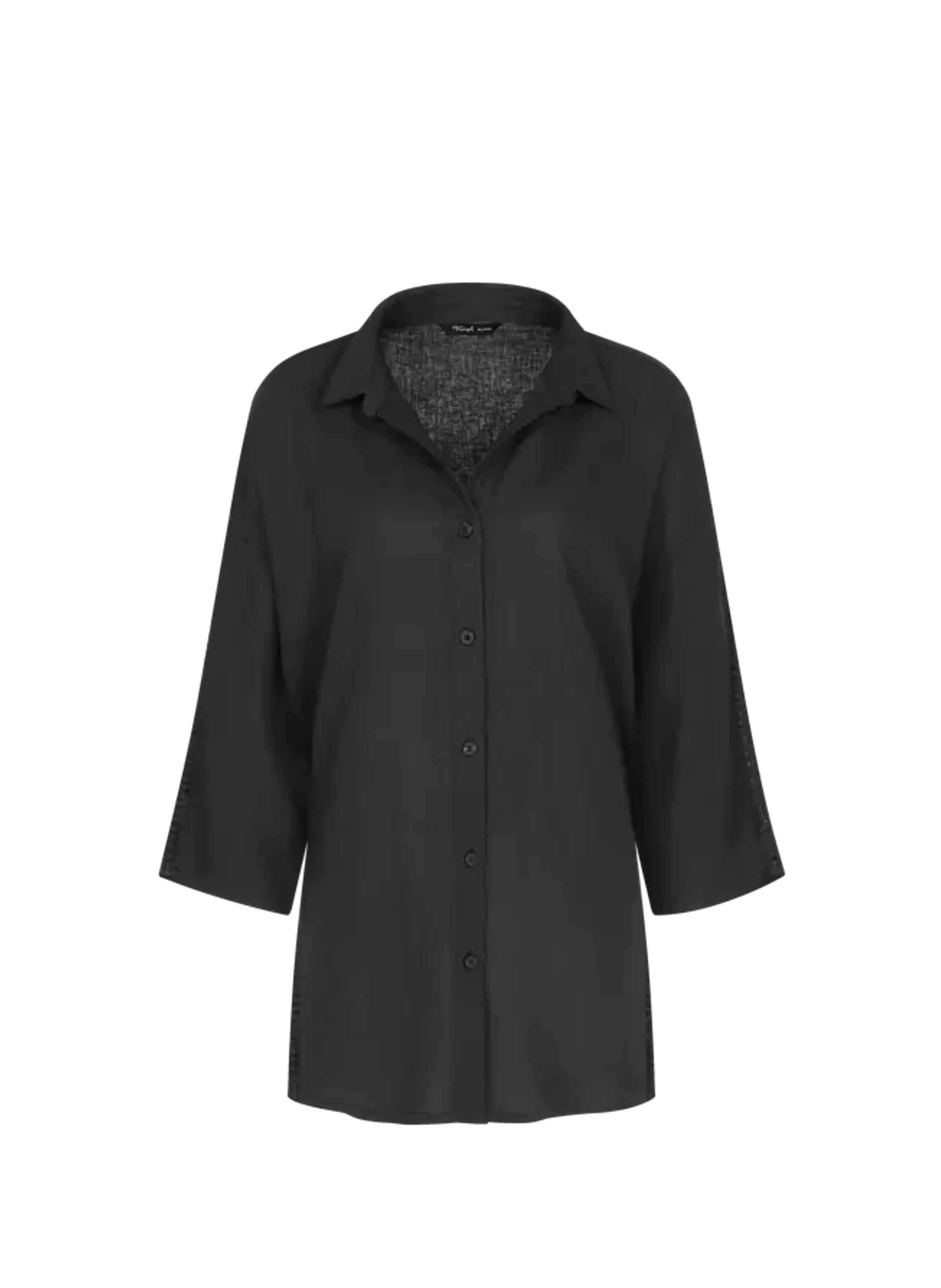 Linen Blend Summer Shirt TRIUMPH Black