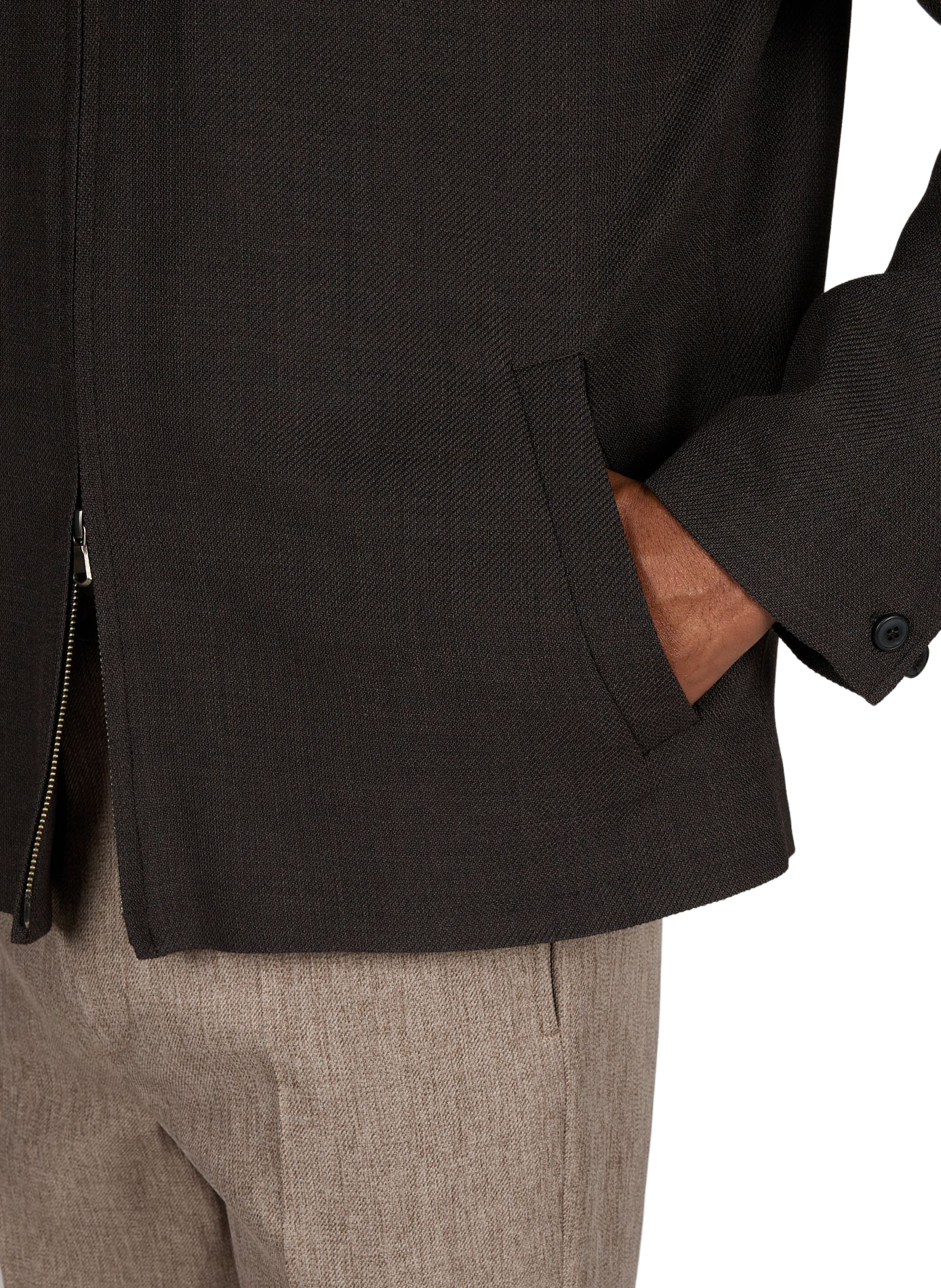 Lightweight wool jacket SUNSPEL Brown