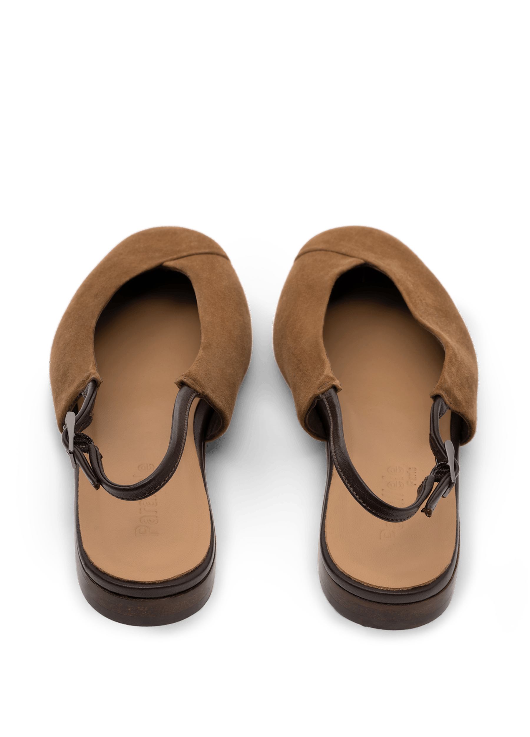 Ballerines donata en chevre velours PARALLELE Marron