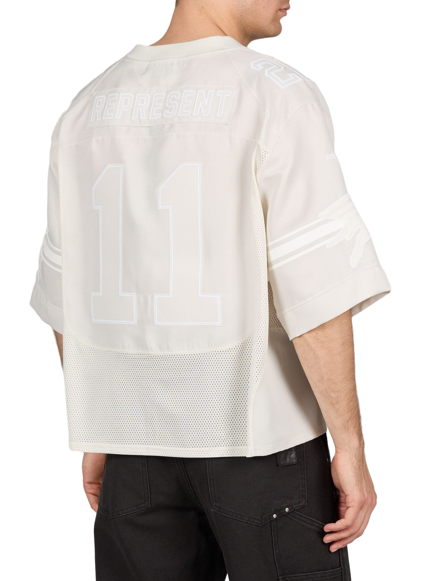 Doorschijnende sporttop REPRESENT Wit