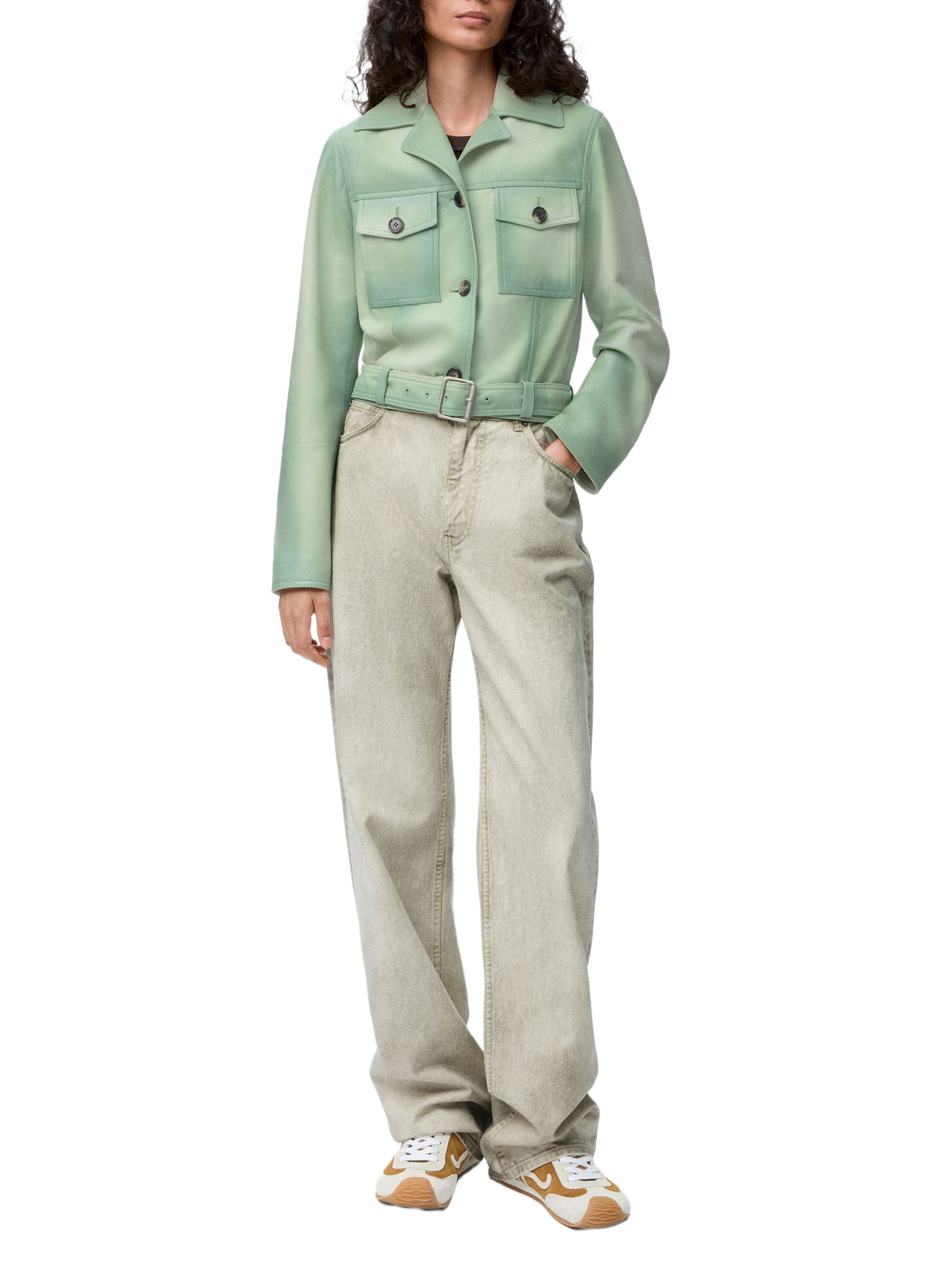 Straight leg cotton denim jeans LOEWE Grey