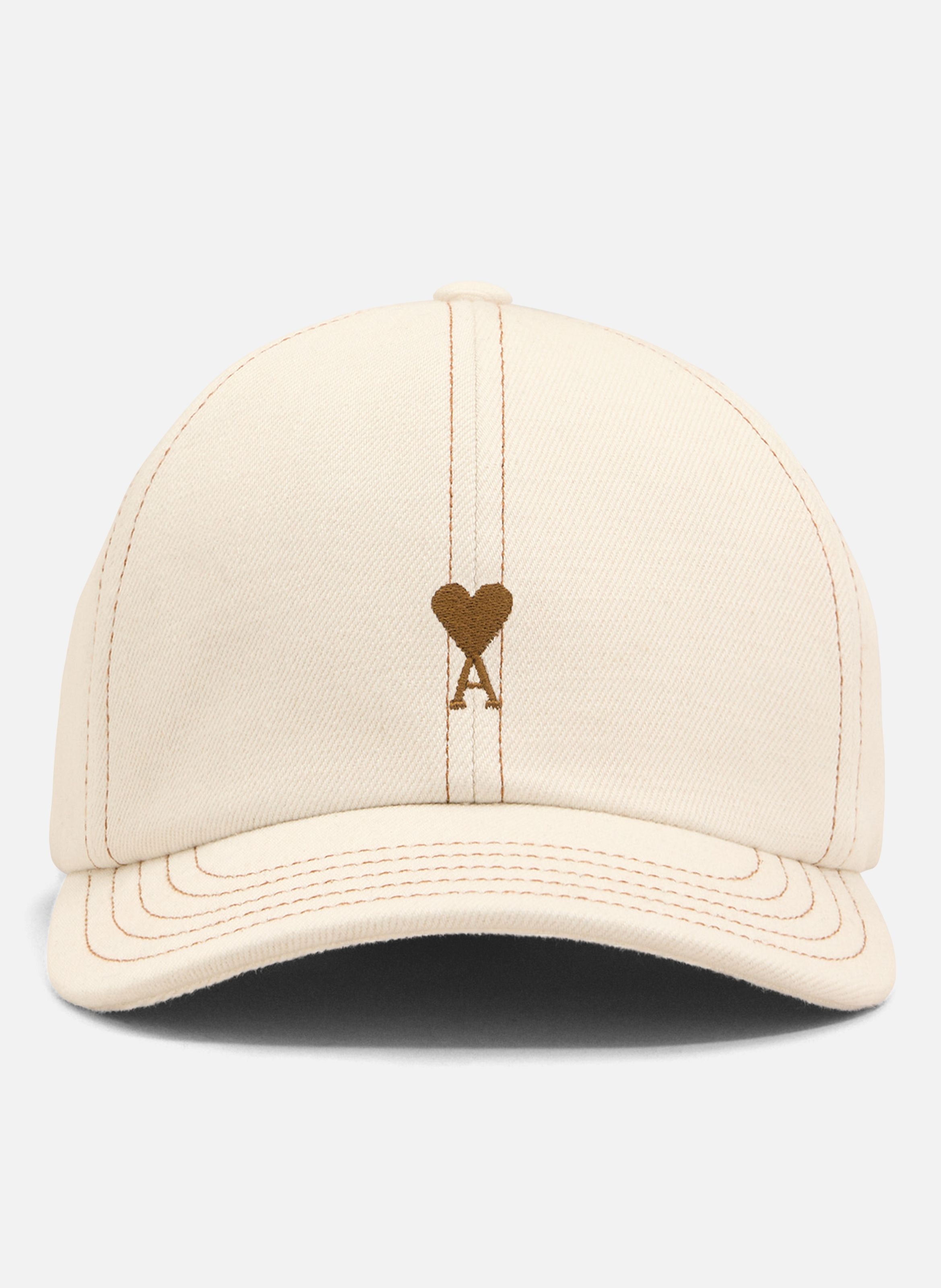 Casquette ami de coeur unisexe en coton AMI PARIS Blanc
