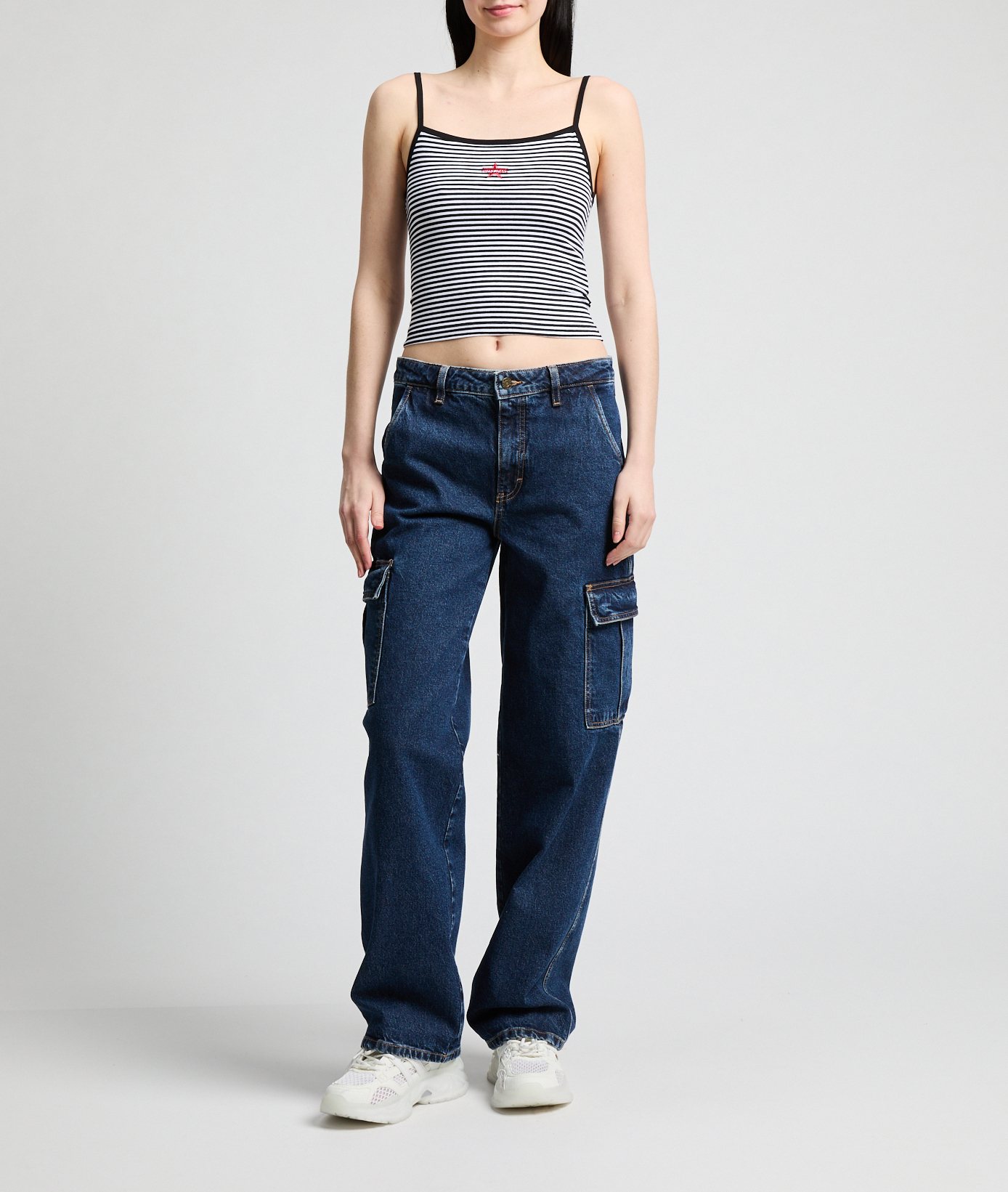 Wide leg cargo jeans GUESS Blue
