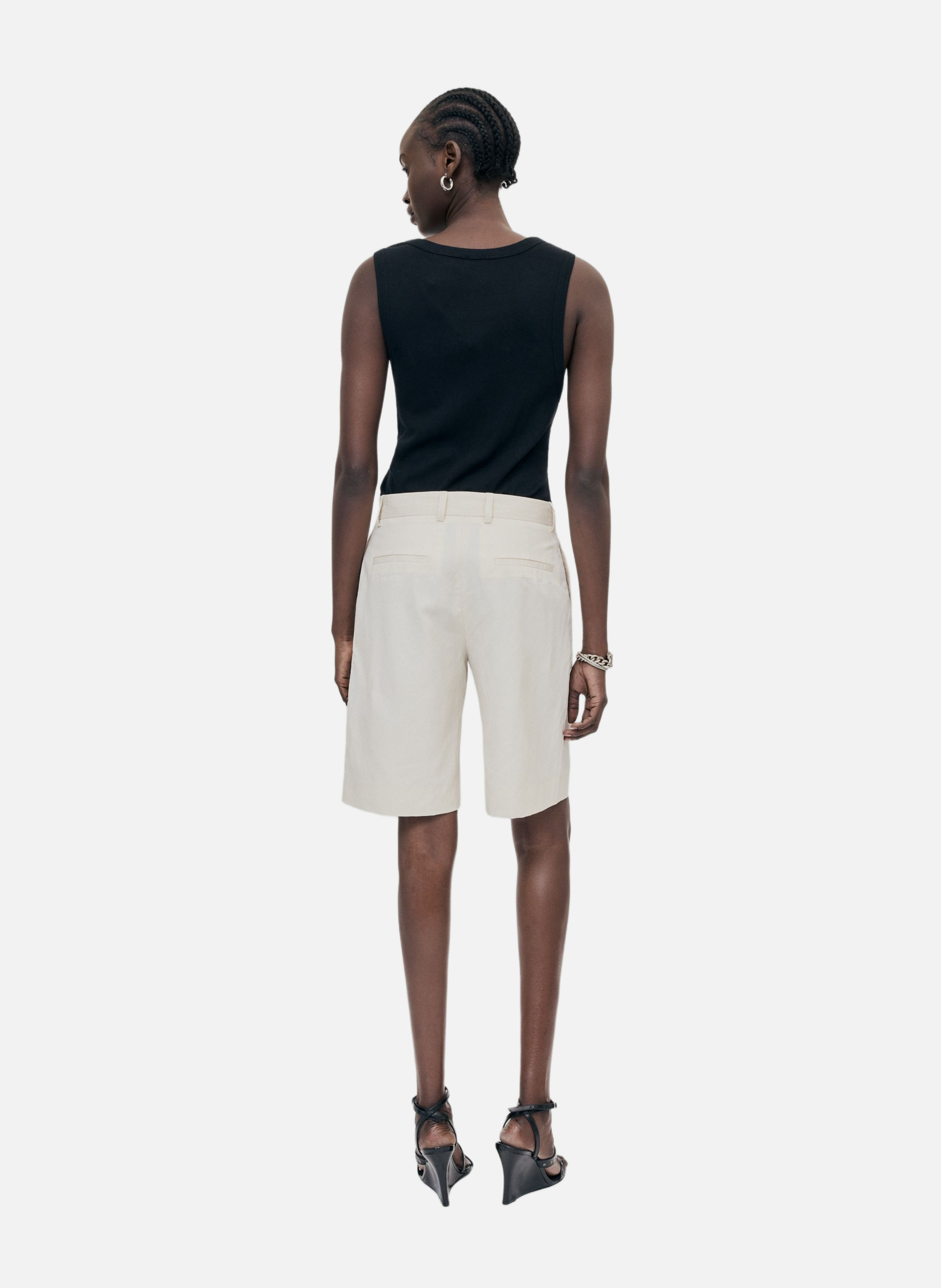 Bermuda en lin et coton THE KOOPLES Beige