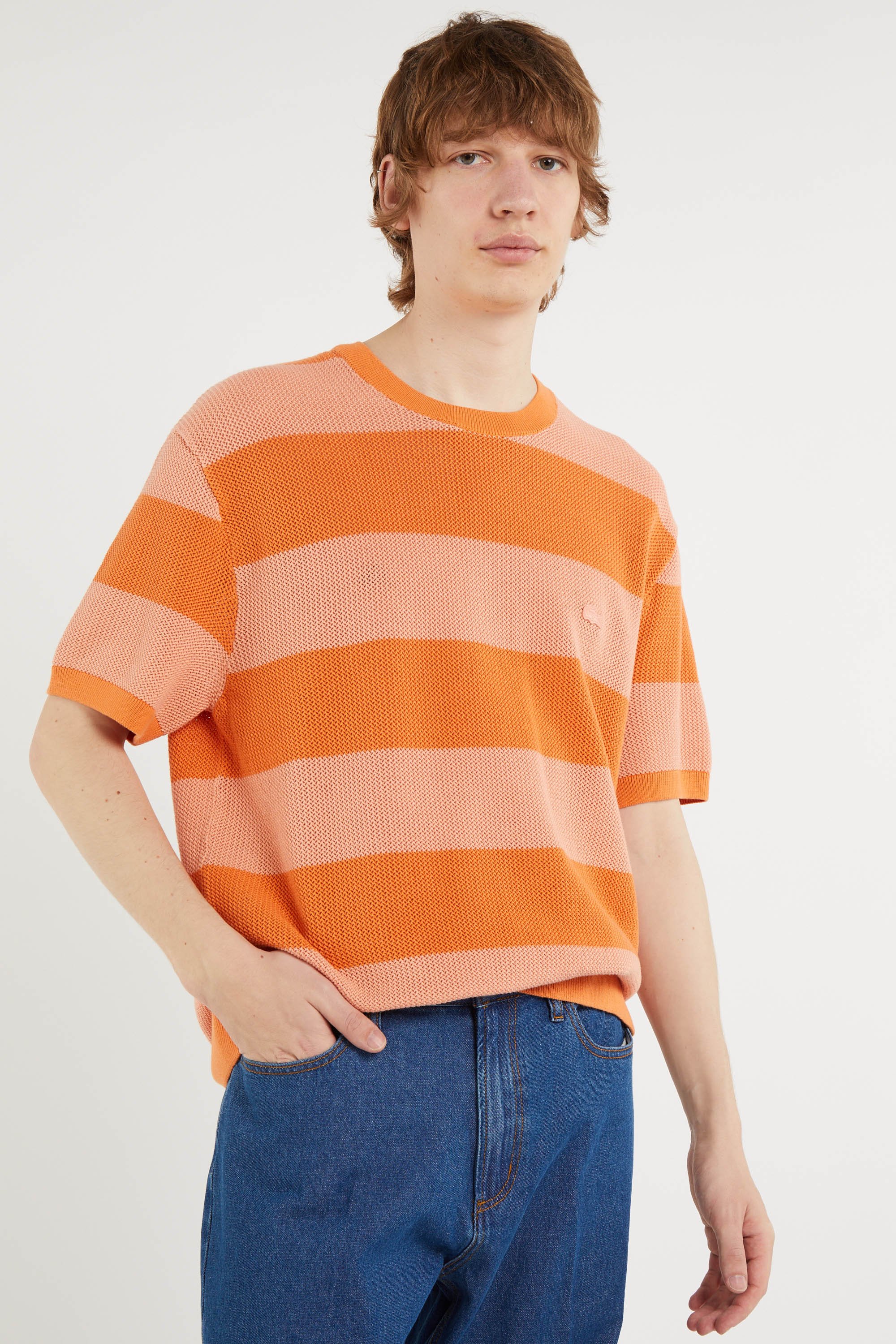T-shirt tricot LACOSTE Orange