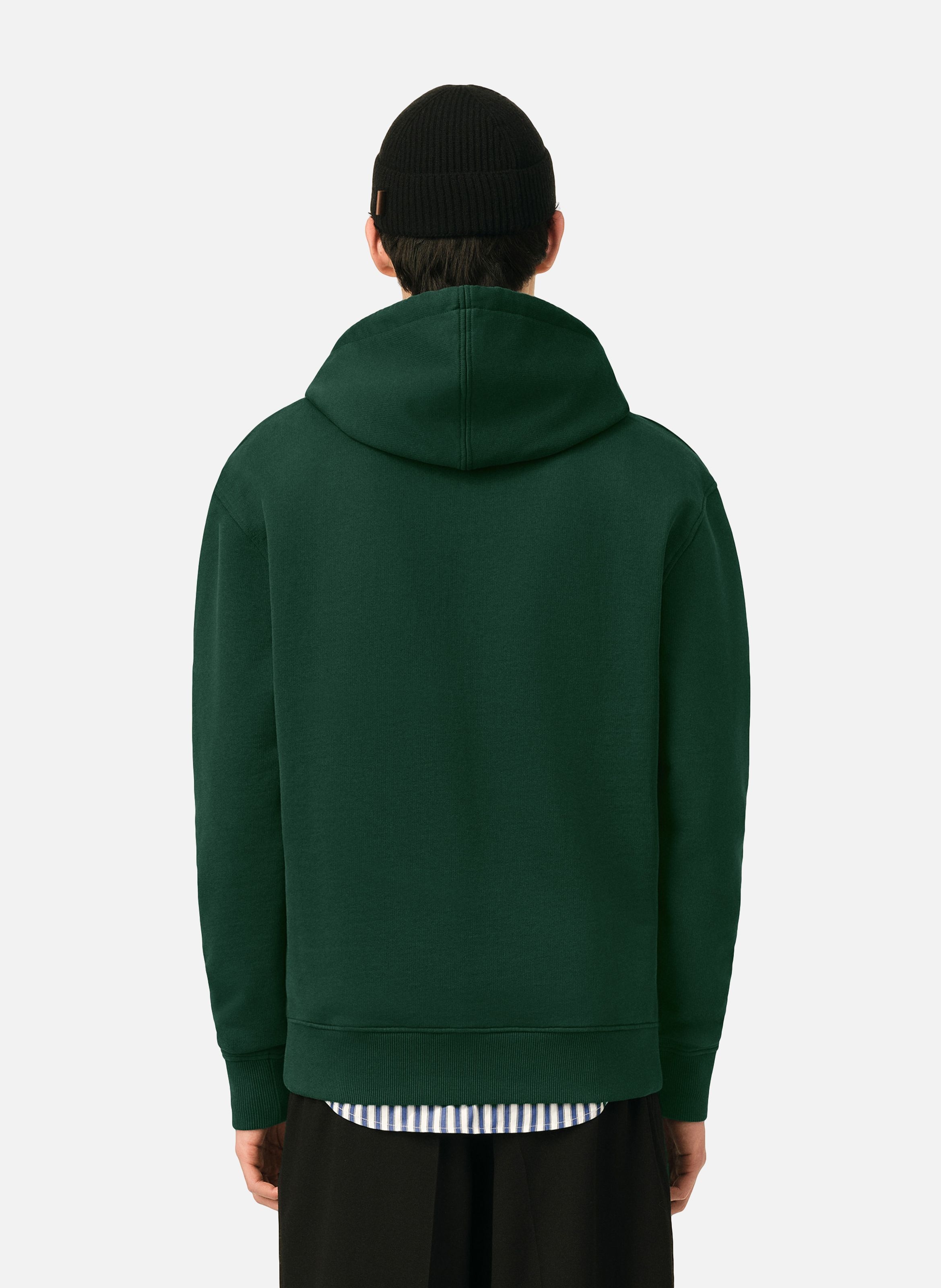 Hoodie en coton ami de coeur AMI PARIS Vert