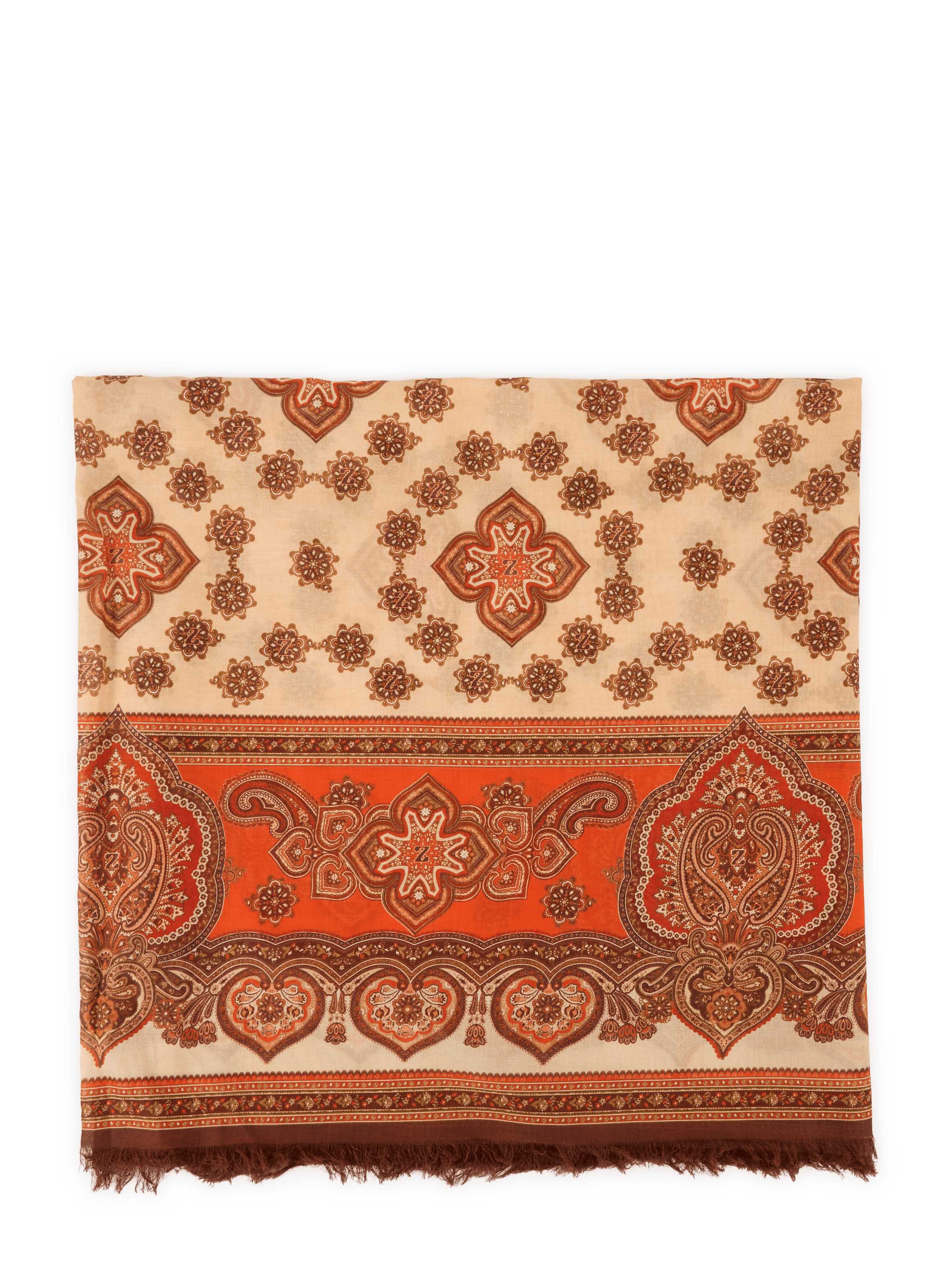 Paréo imprimé en coton ZIMMERMANN Orange