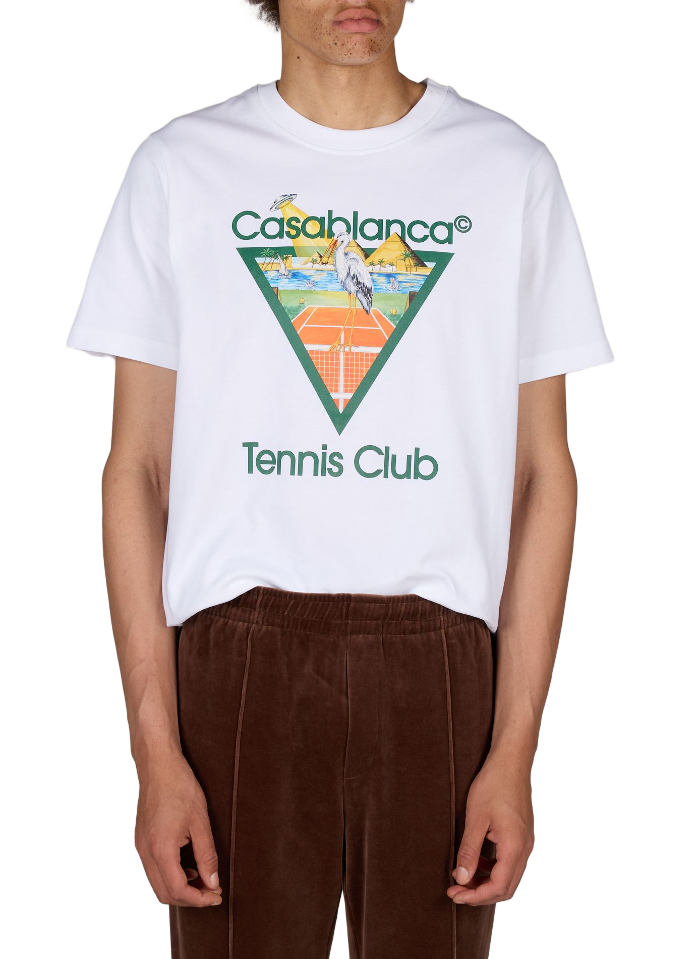 T-shirt droit Tennis Club en coton CASABLANCA PARIS